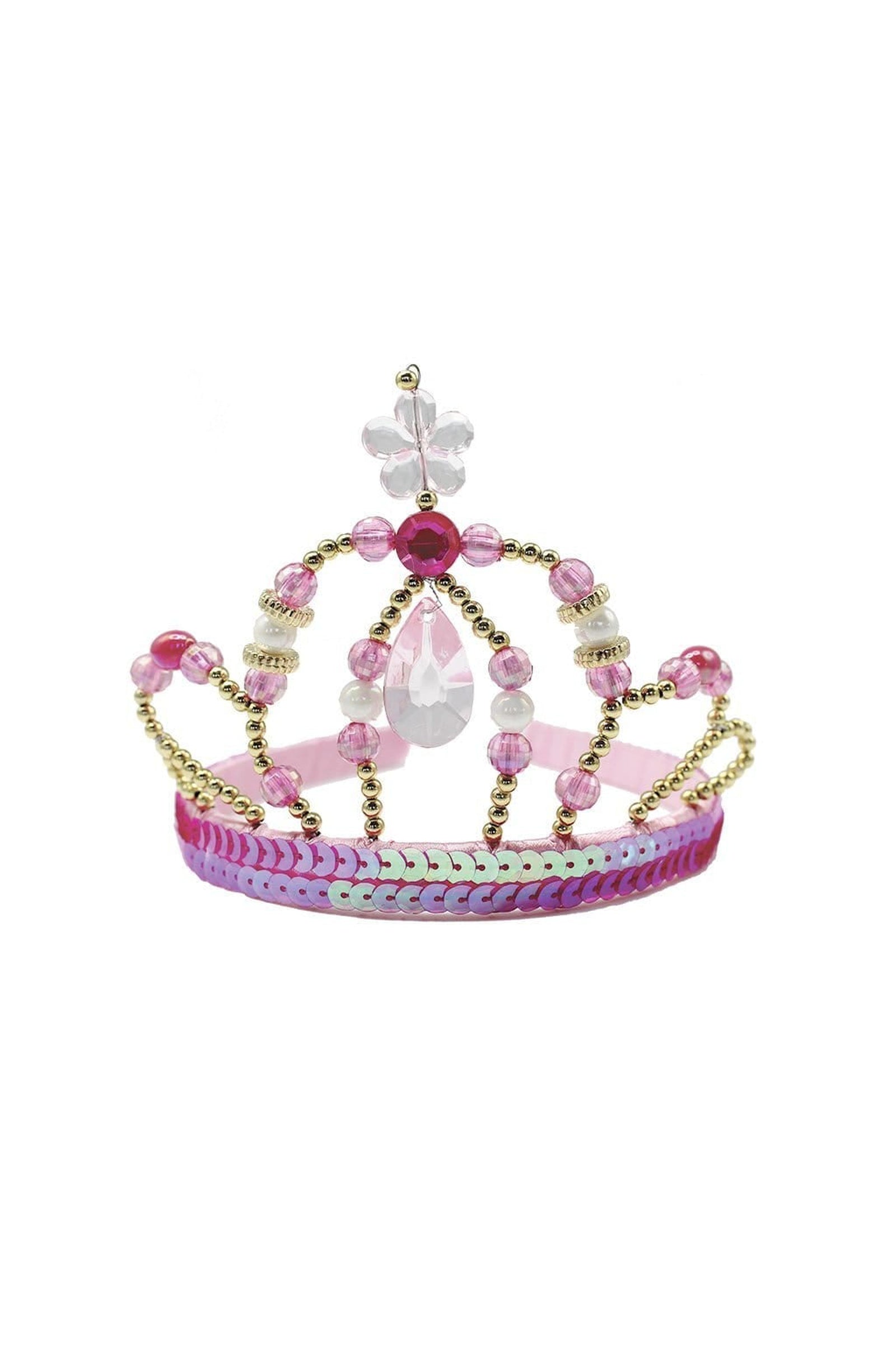 Pink & Gold Fairy Princess Tiara-Tiaras & Halos-Retail-Great Pretenders USA