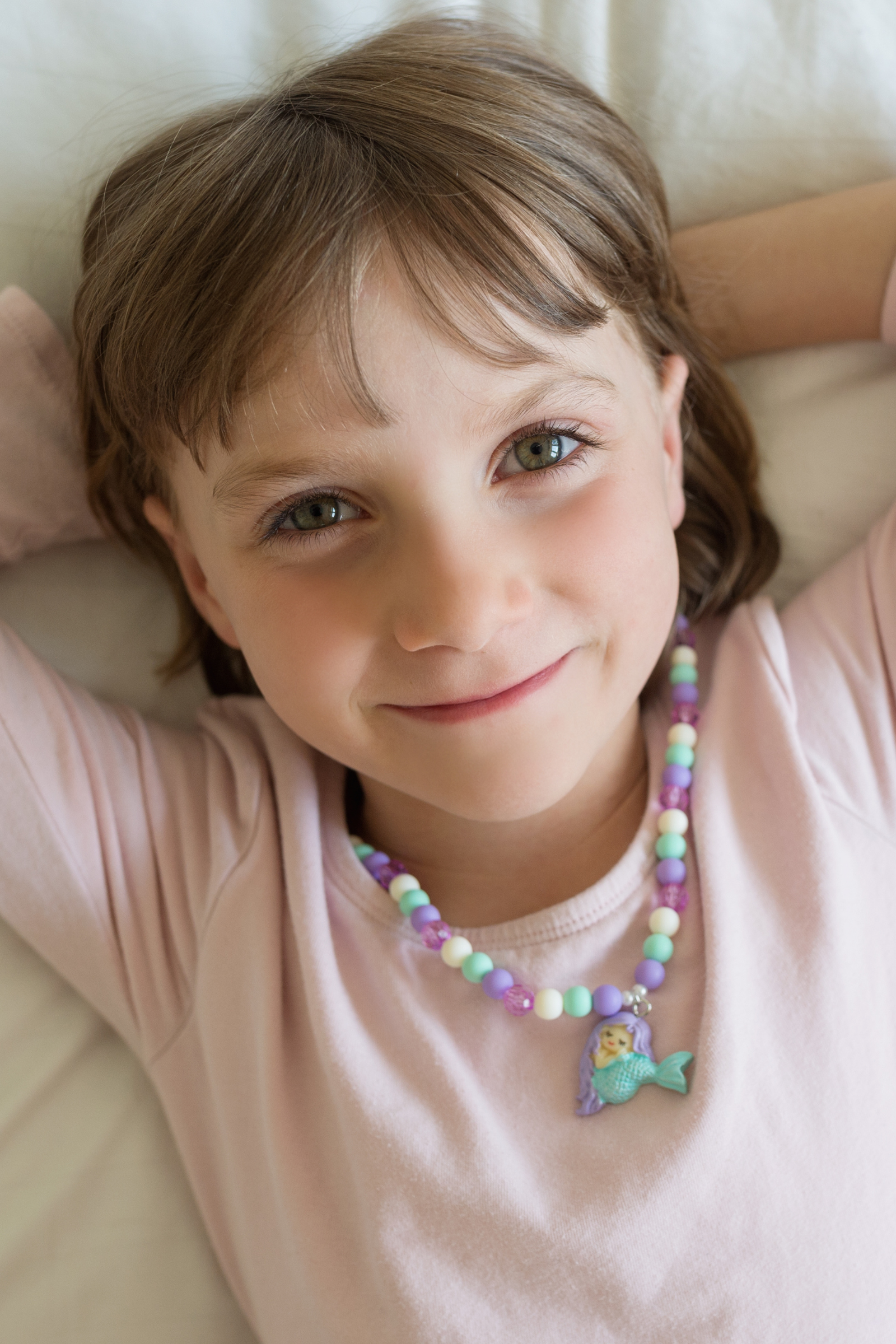 Matte Mermaid Necklaces, 2pcs Assorted