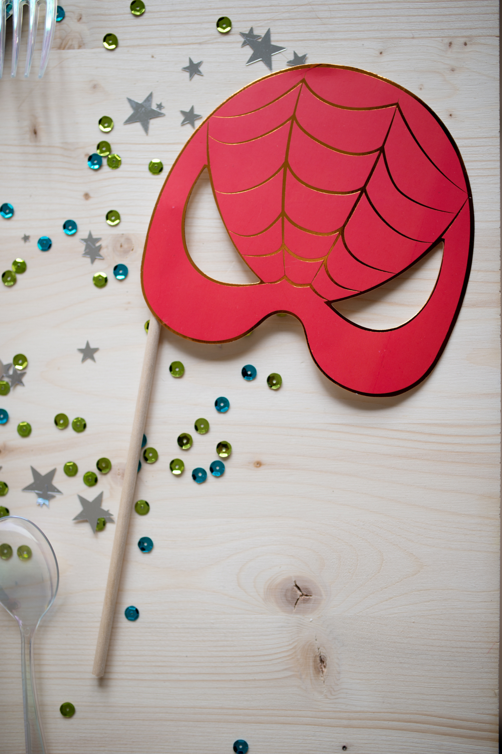 Photo Booth Prop Kit - Party - Superhero