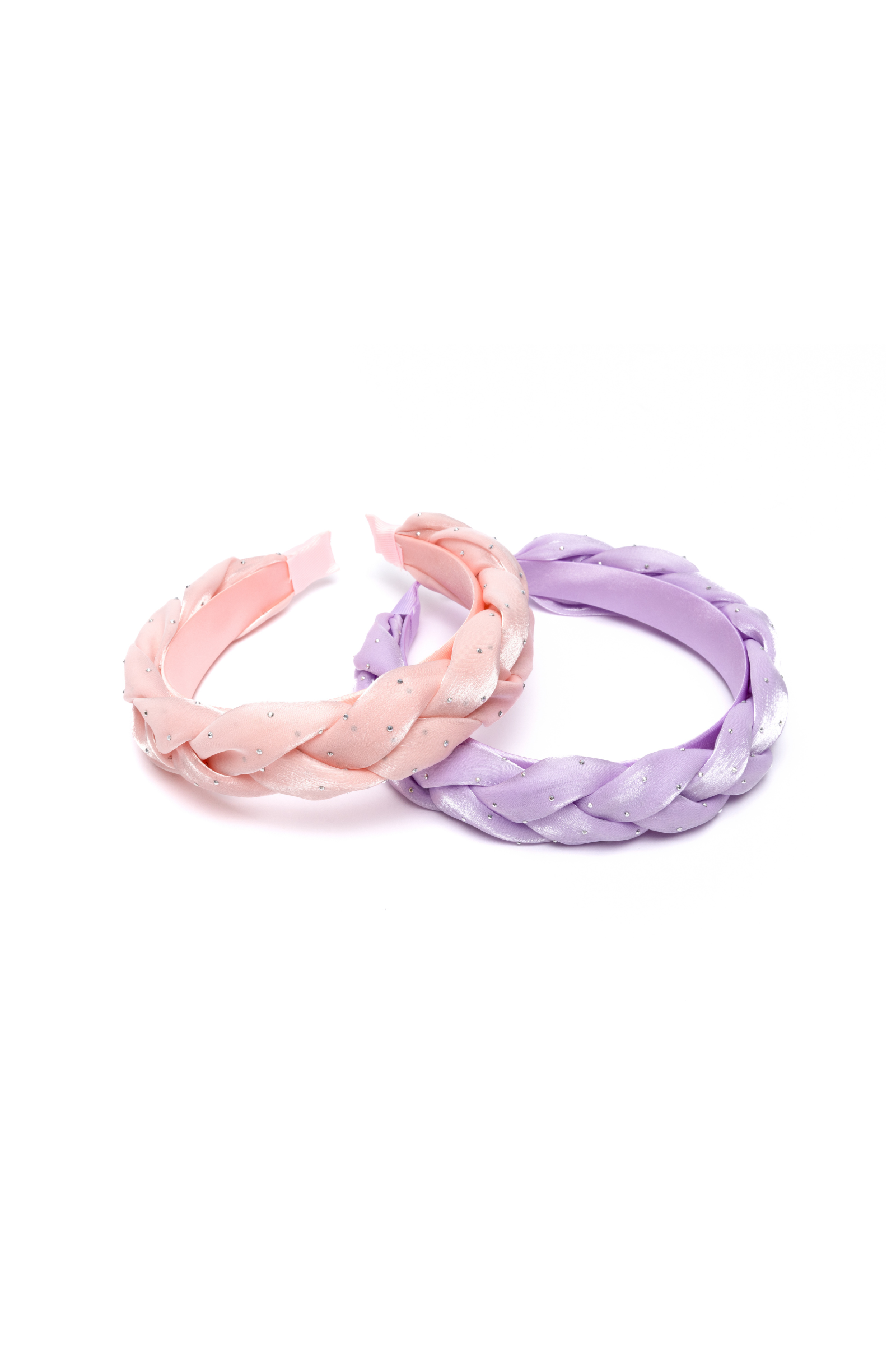 Plush Braid Headband, 2pcs Assorted