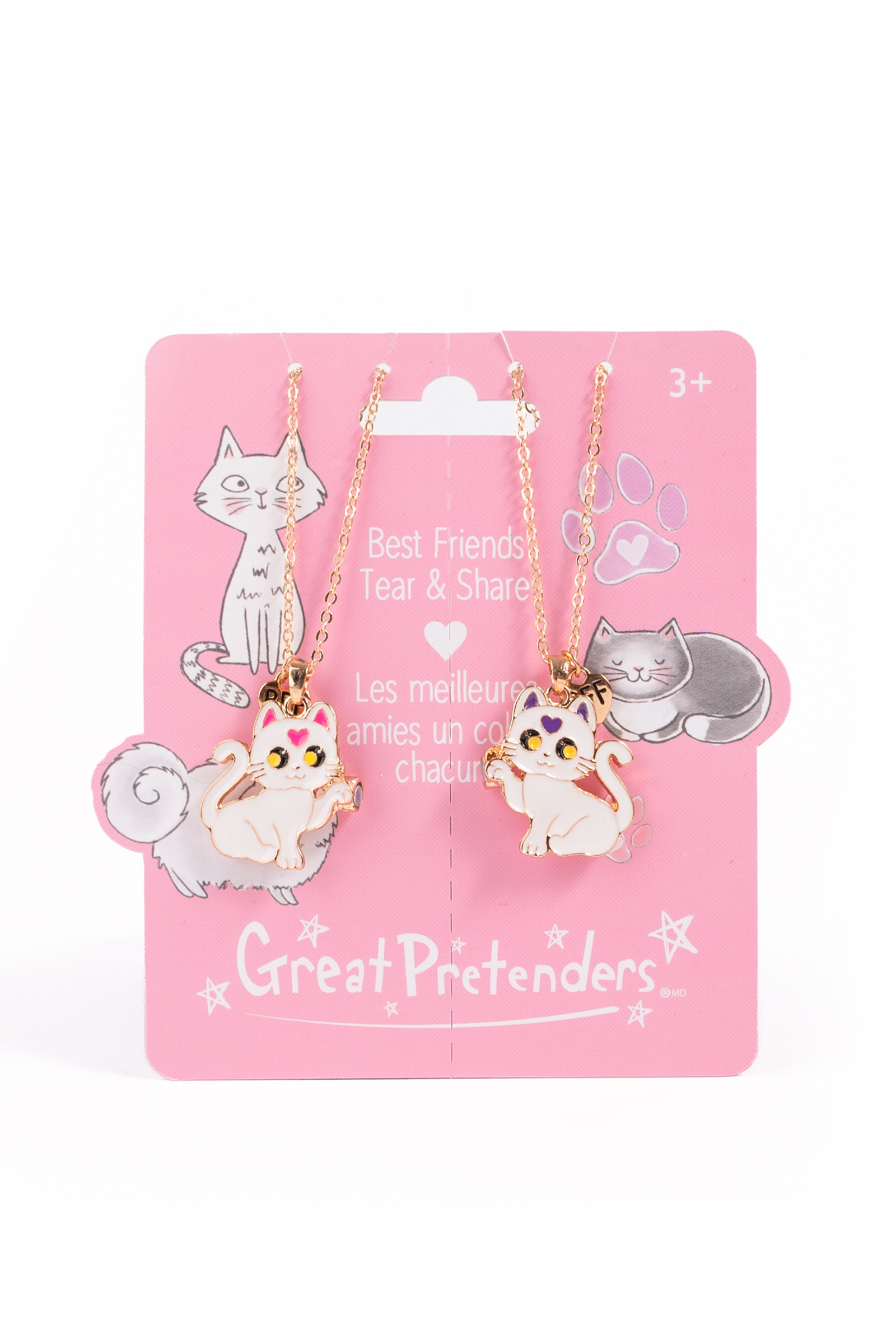 Smitten Kitten Tear & Share Necklaces, 2pc