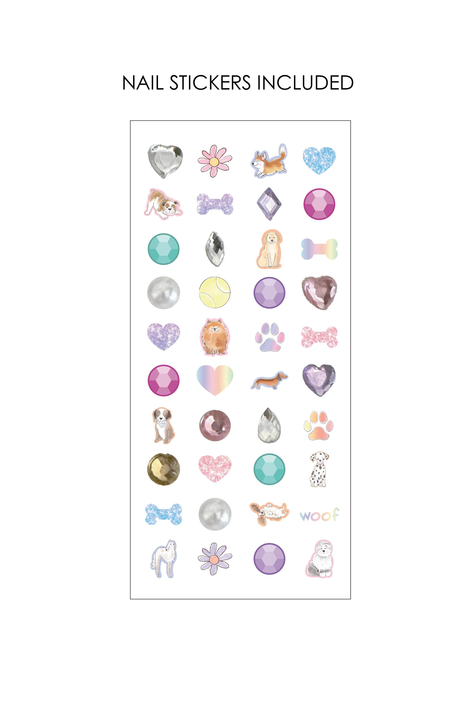 Paw-some Nail Polish and Nail Sticker Set