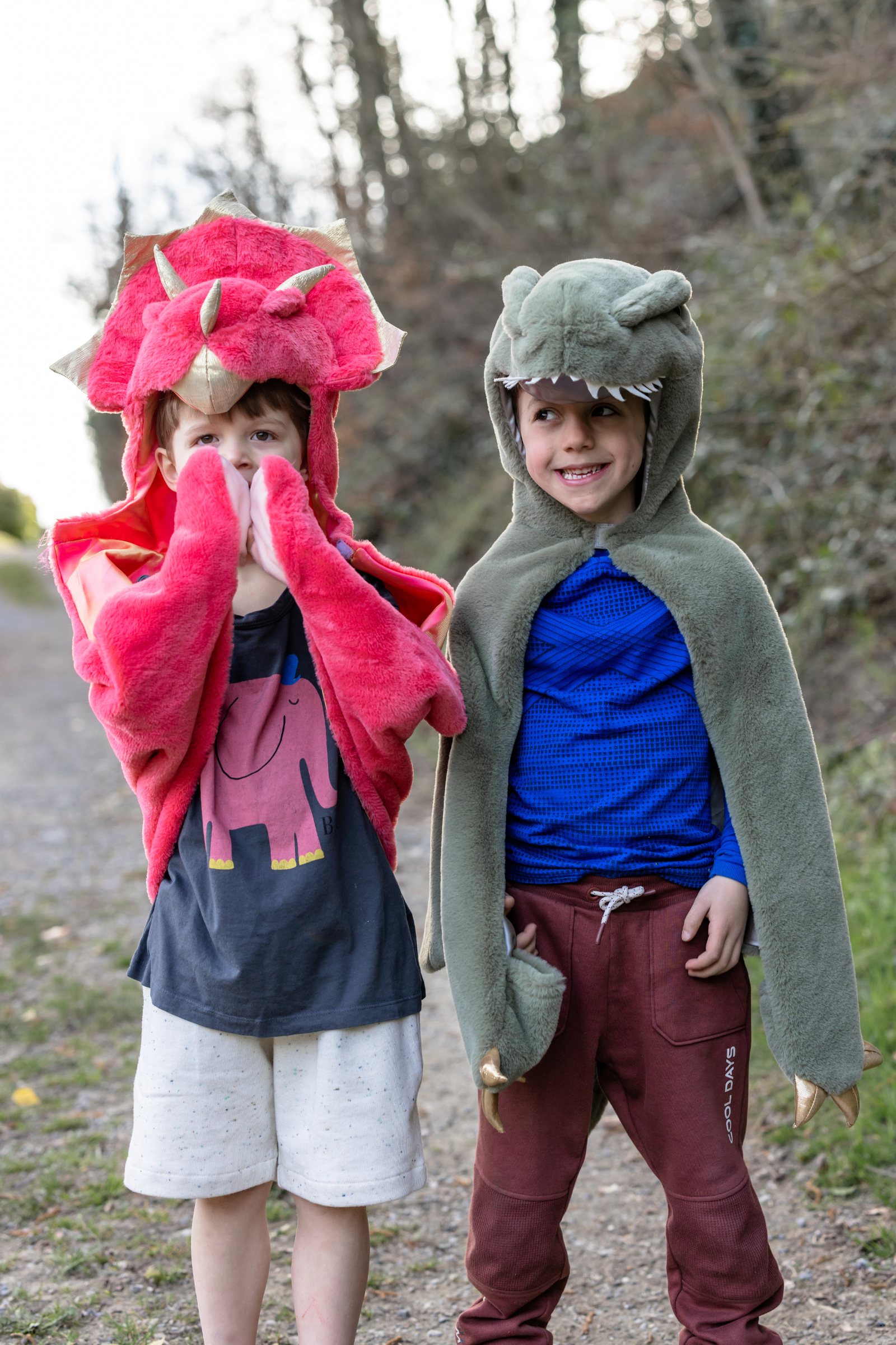 Red Triceratops Cuddle Cape