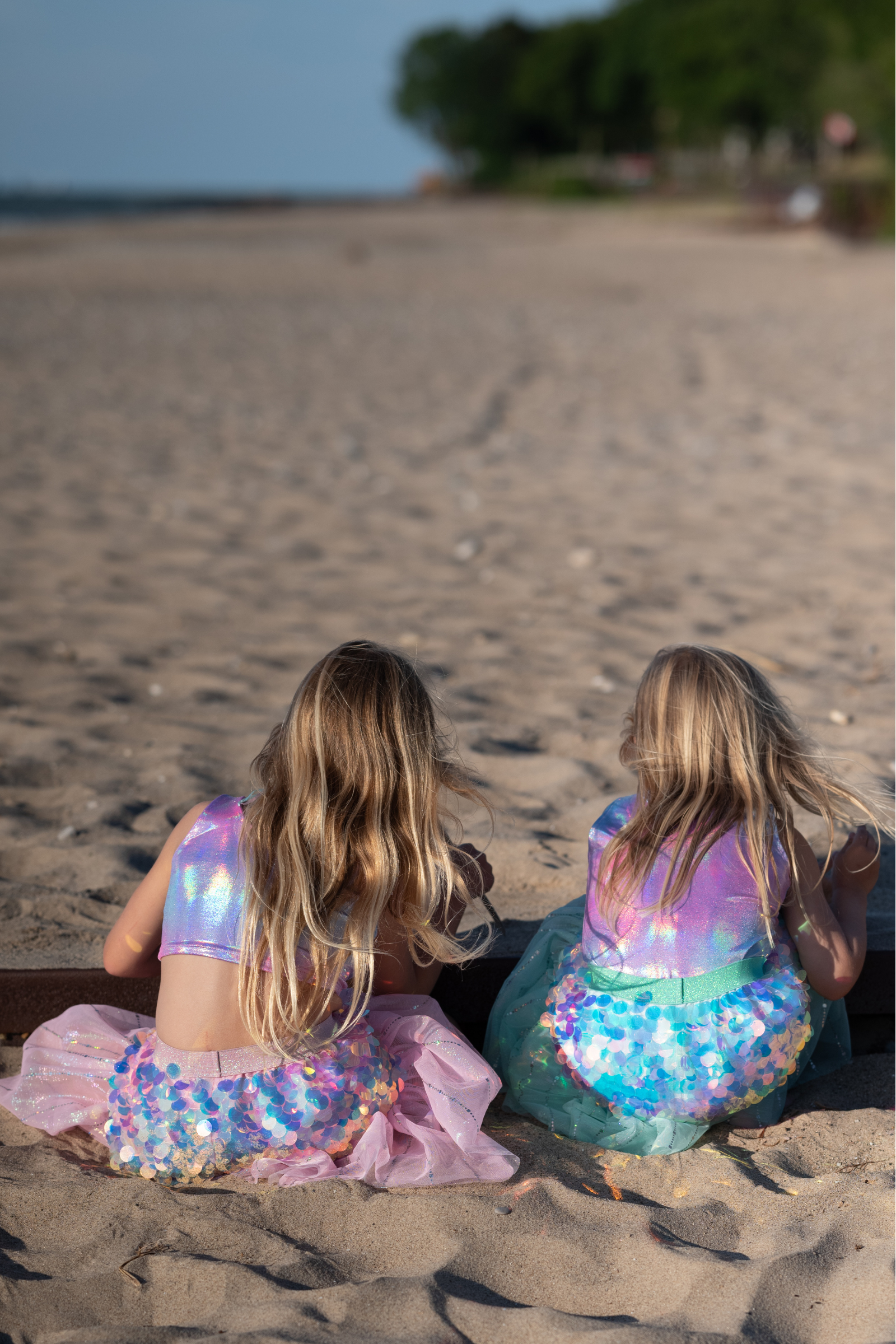 Bling Bling Mermaid Skirt & Hairclip Set-Skirt-Retail-Great Pretenders USA