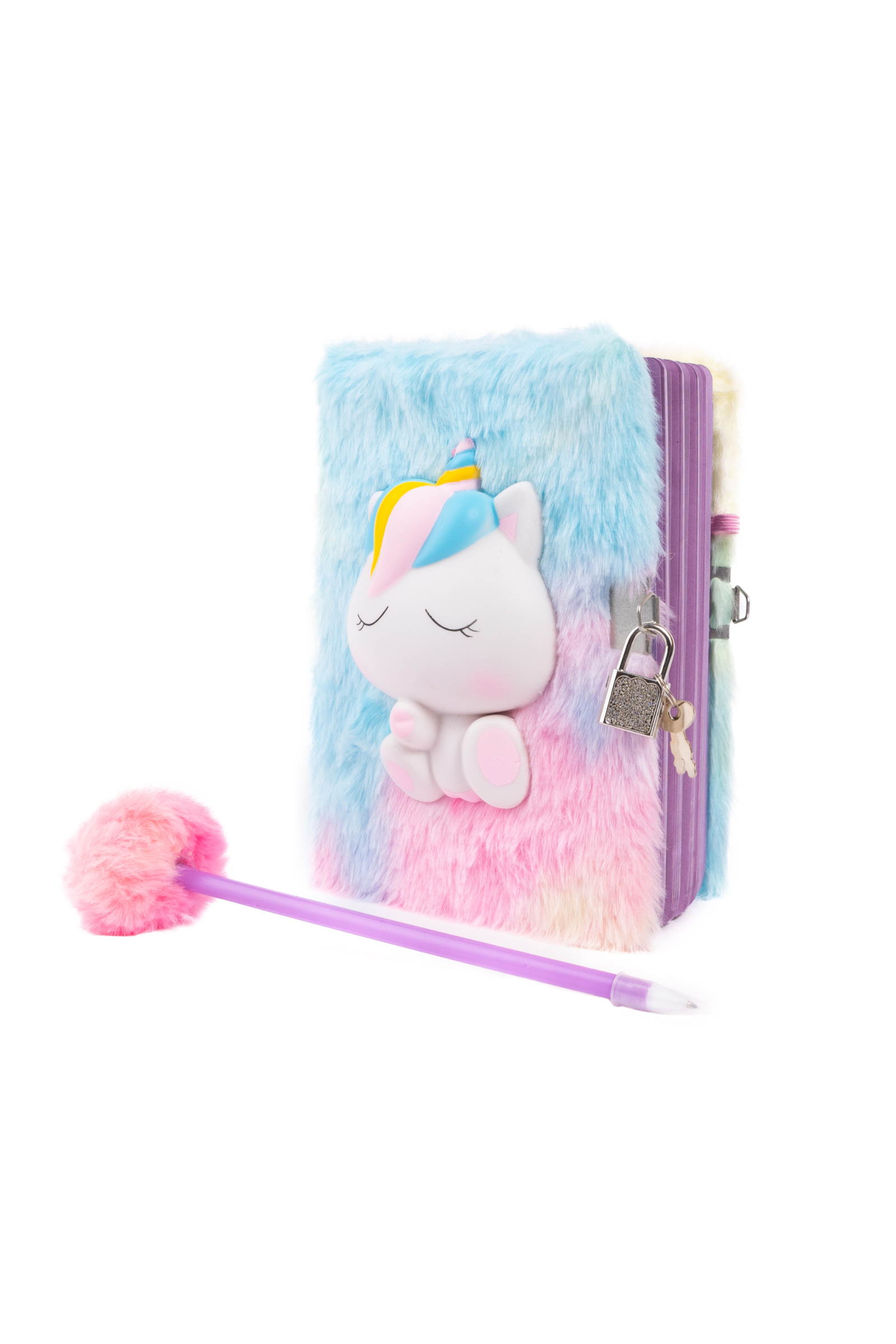Furry Friends Squishy Journal, Unicorn 2pcs Assorted