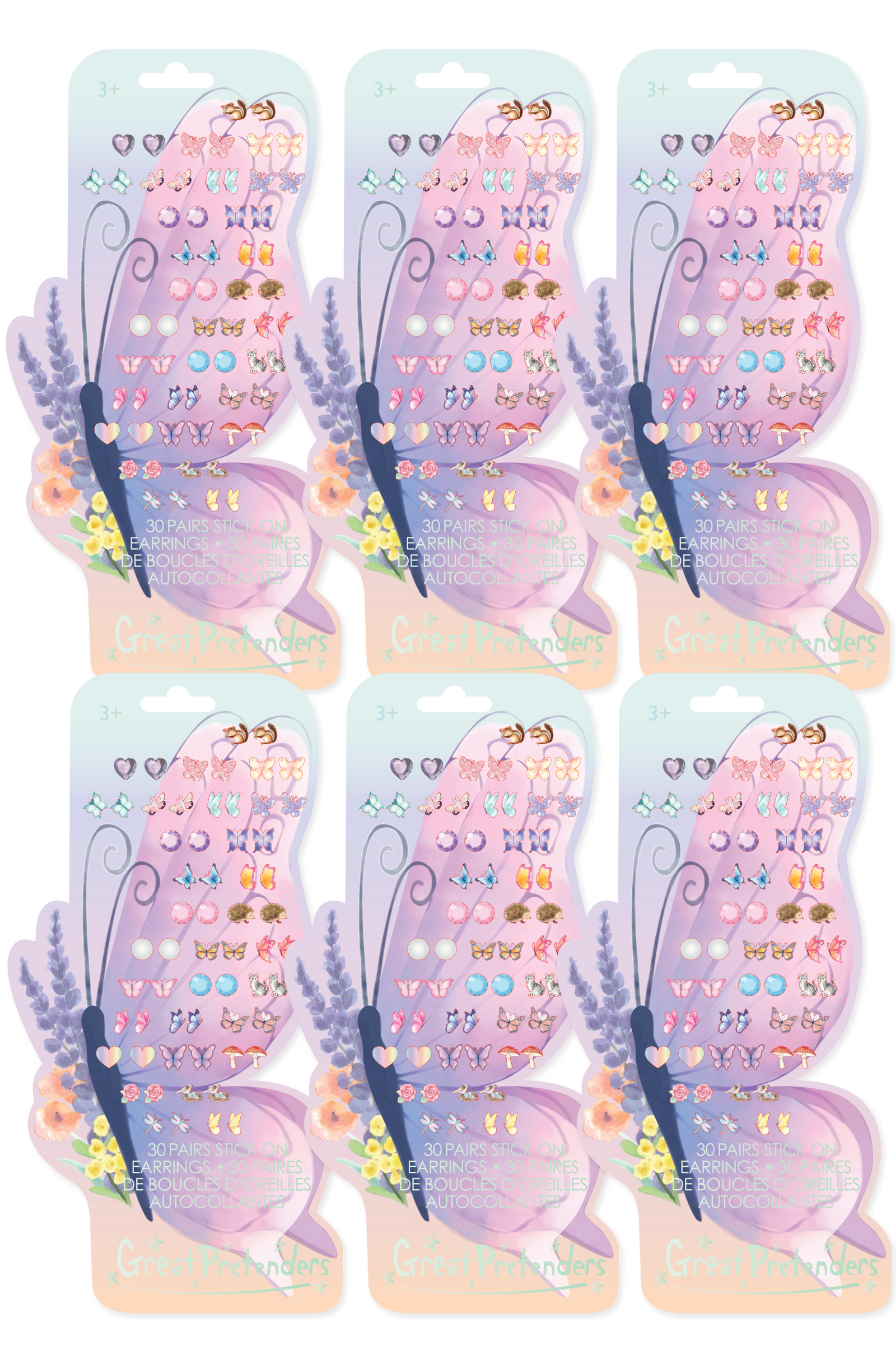 Butterfly Sticker Earring Bundle