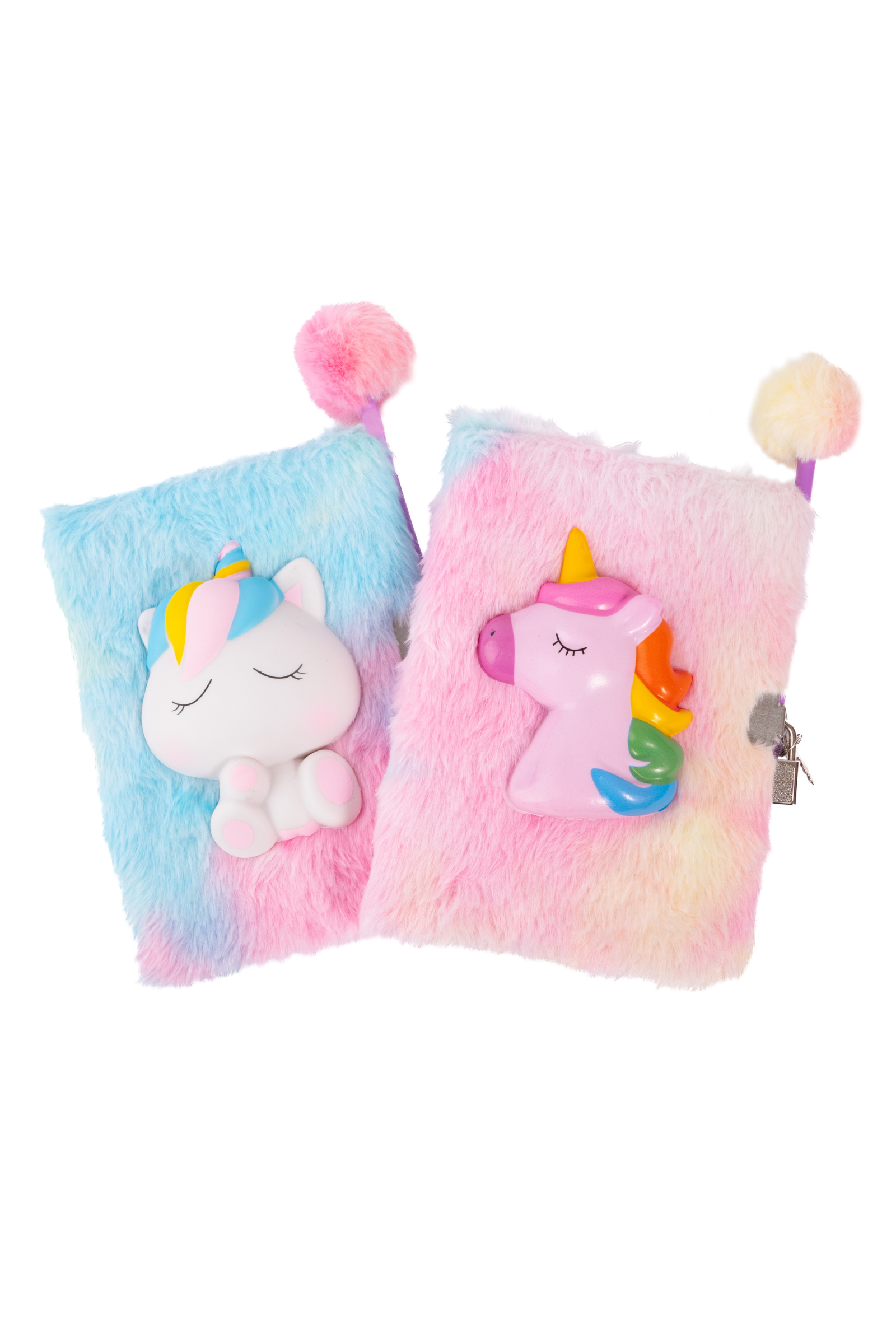 Furry Friends Squishy Journal, Unicorn 2pcs Assorted