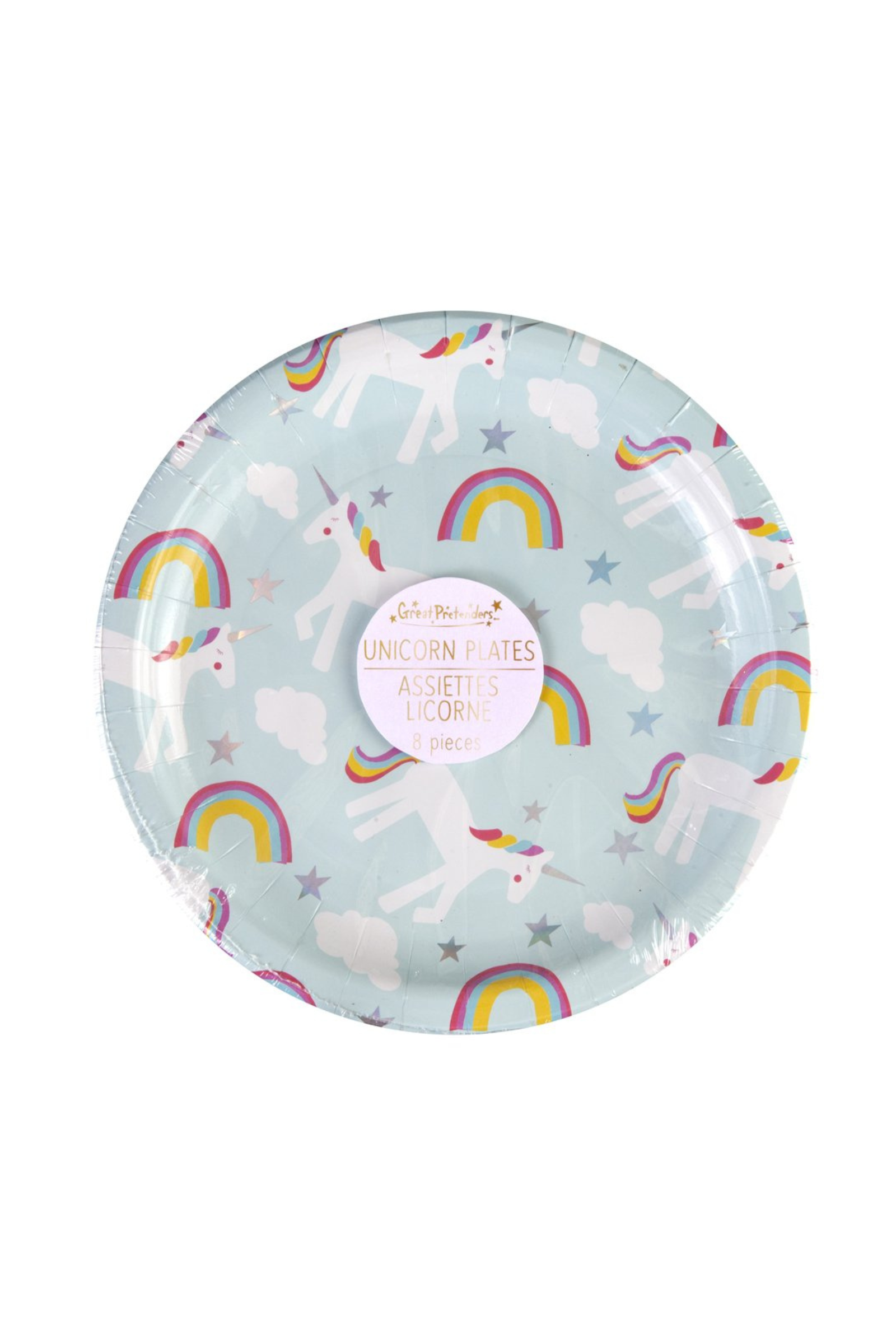 Plates - Party - Unicorn Large 9" (8 pcs)