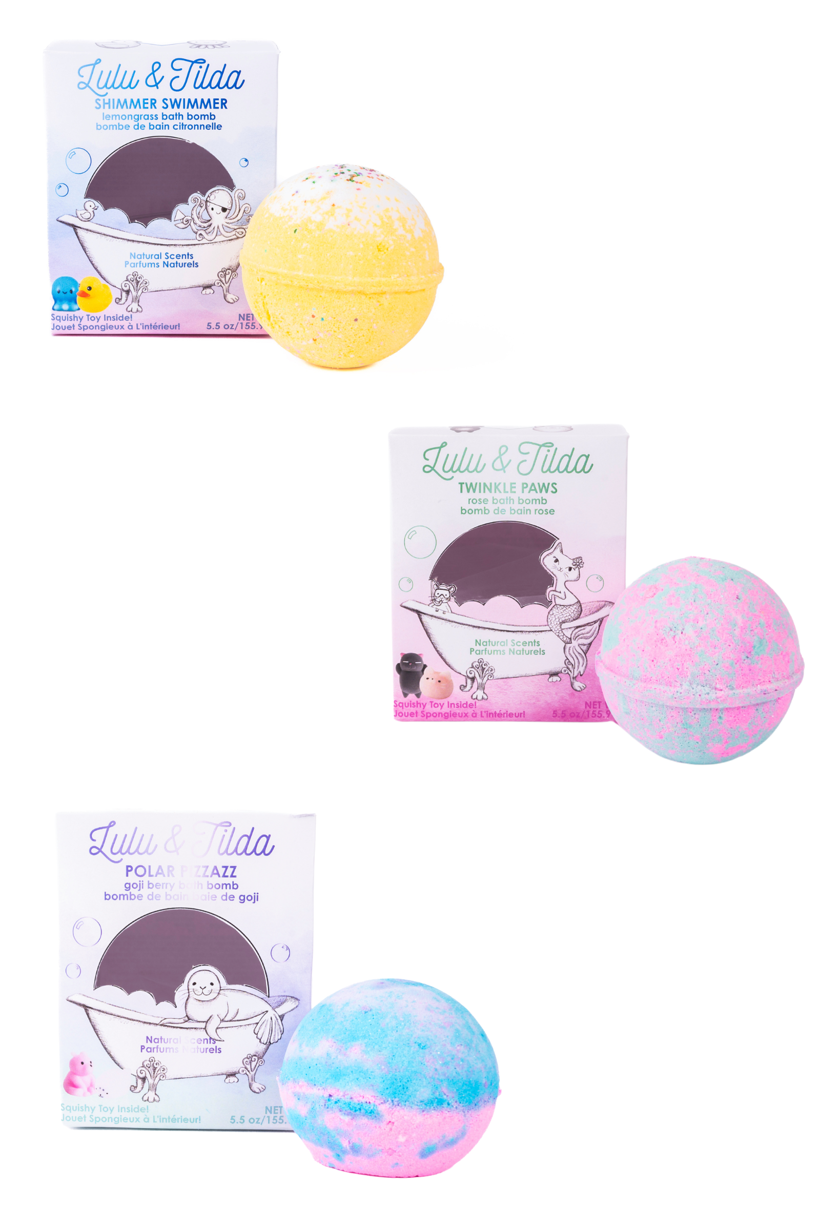 Twinkle Shimmer 3pc Bath Bomb Bundle