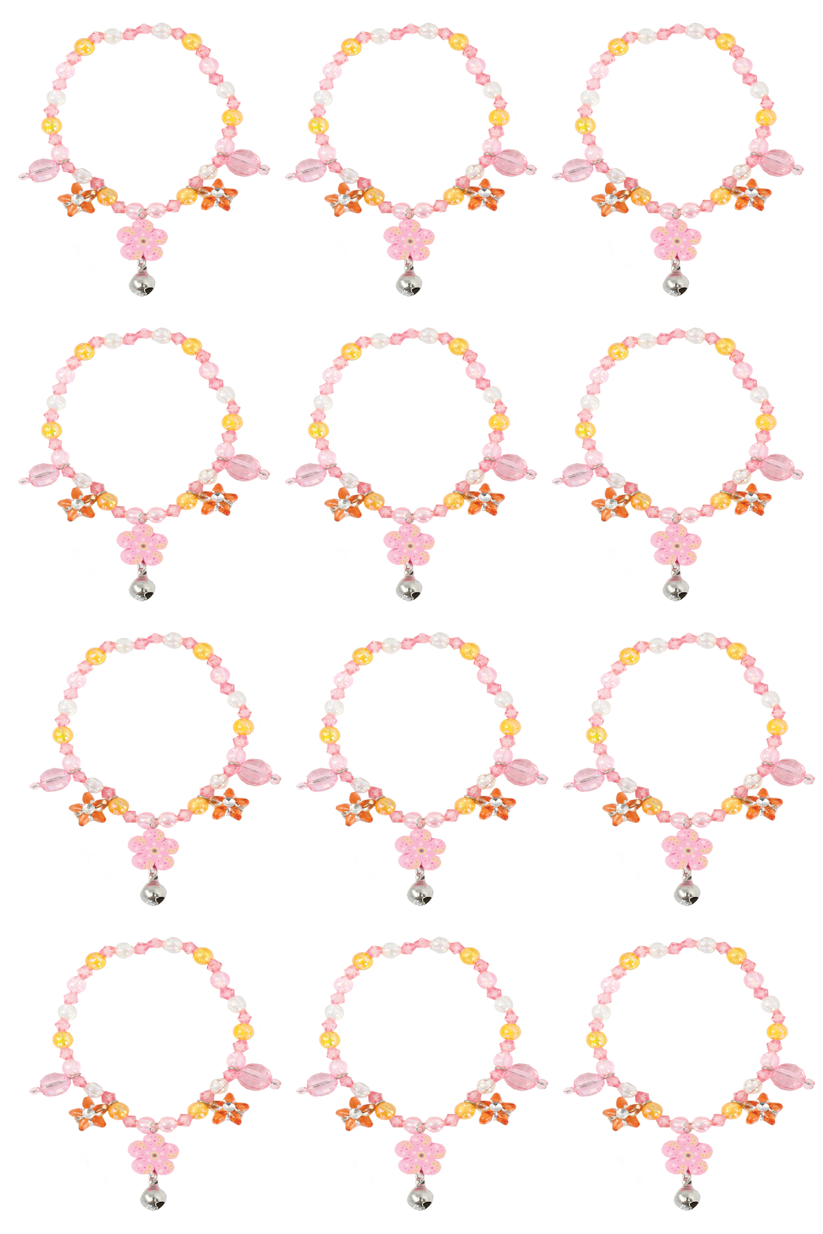 Pink Flower Bracelet