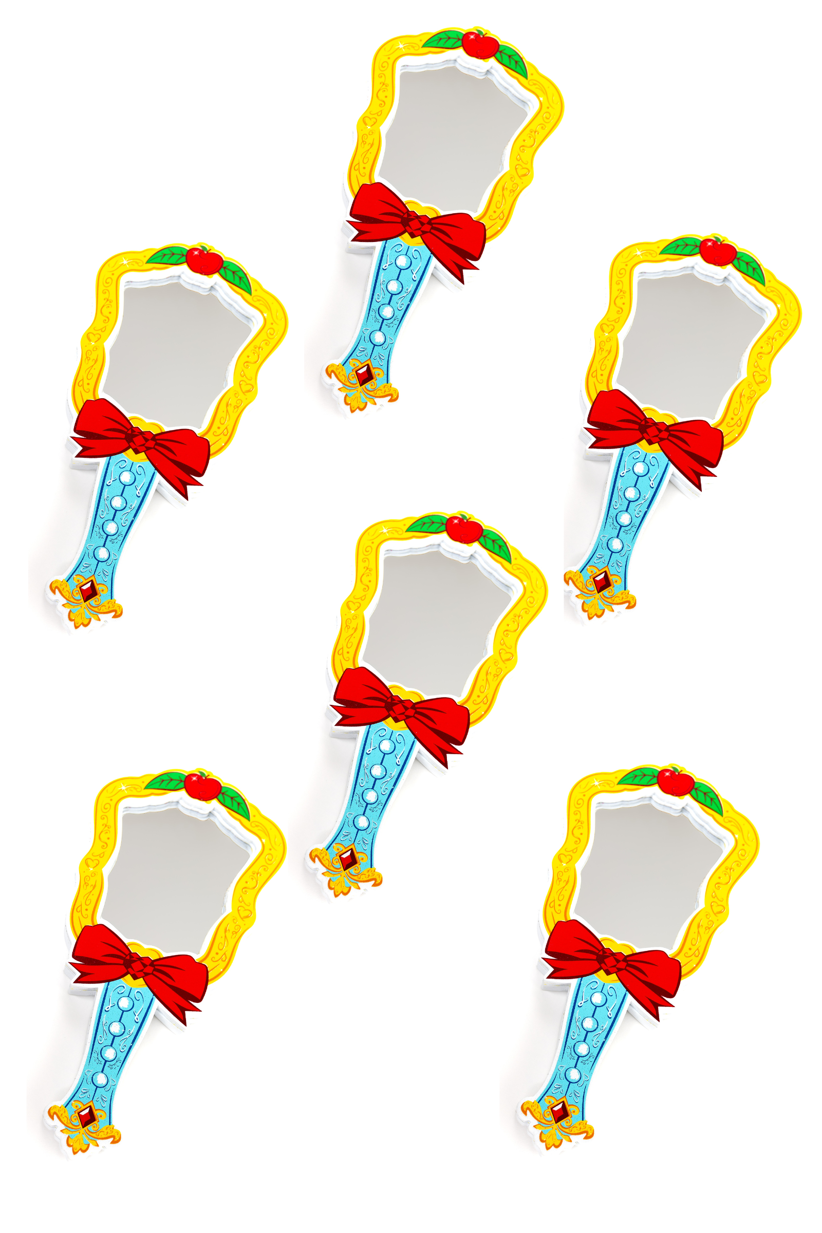 Enchanted Apple Princess Mirror, 6pcs Bundle