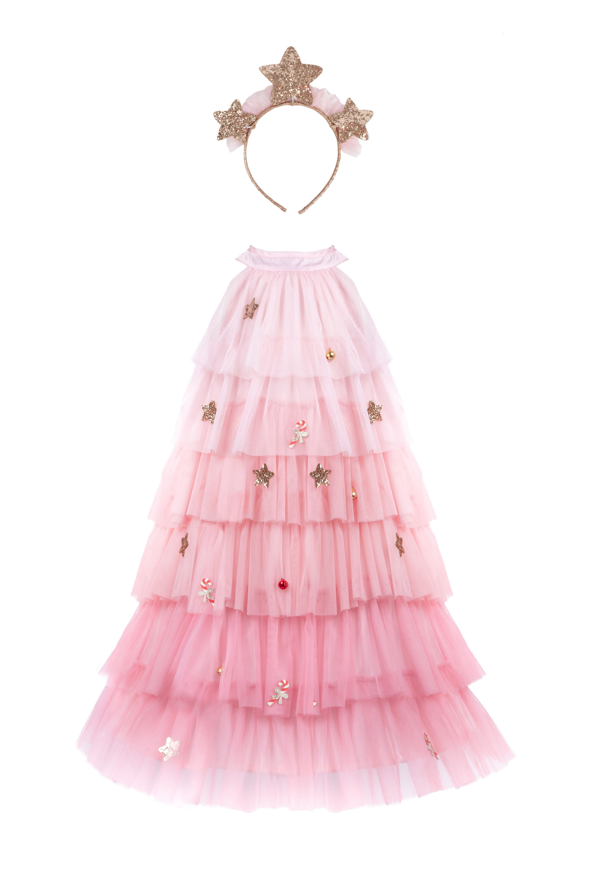 Christmas Tree Dress & Headpiece