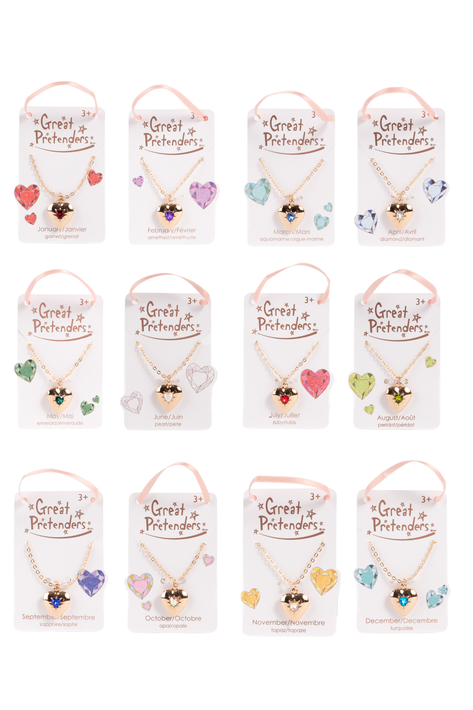 Birthstone Heart Lockets