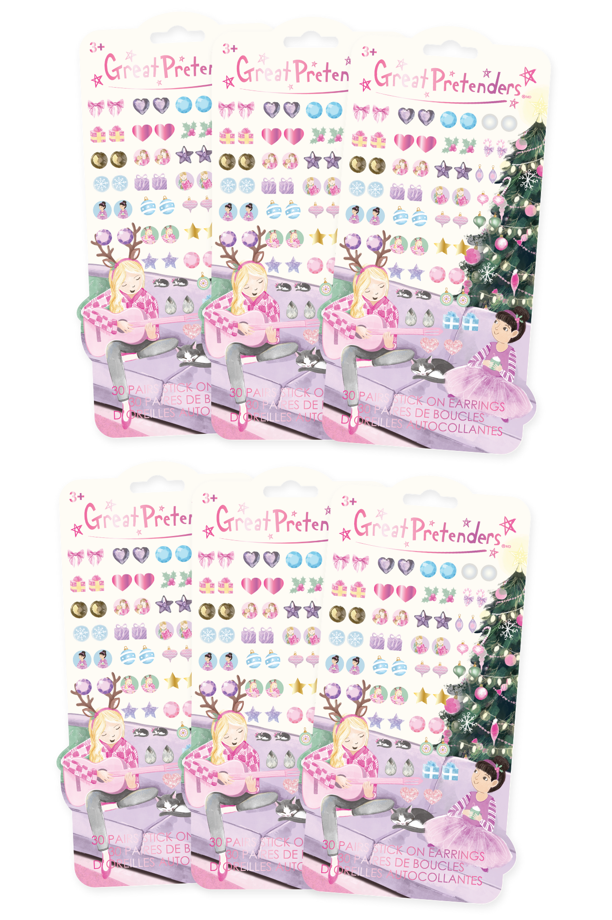 Cheerful Holiday Sticker Earrings Bundle