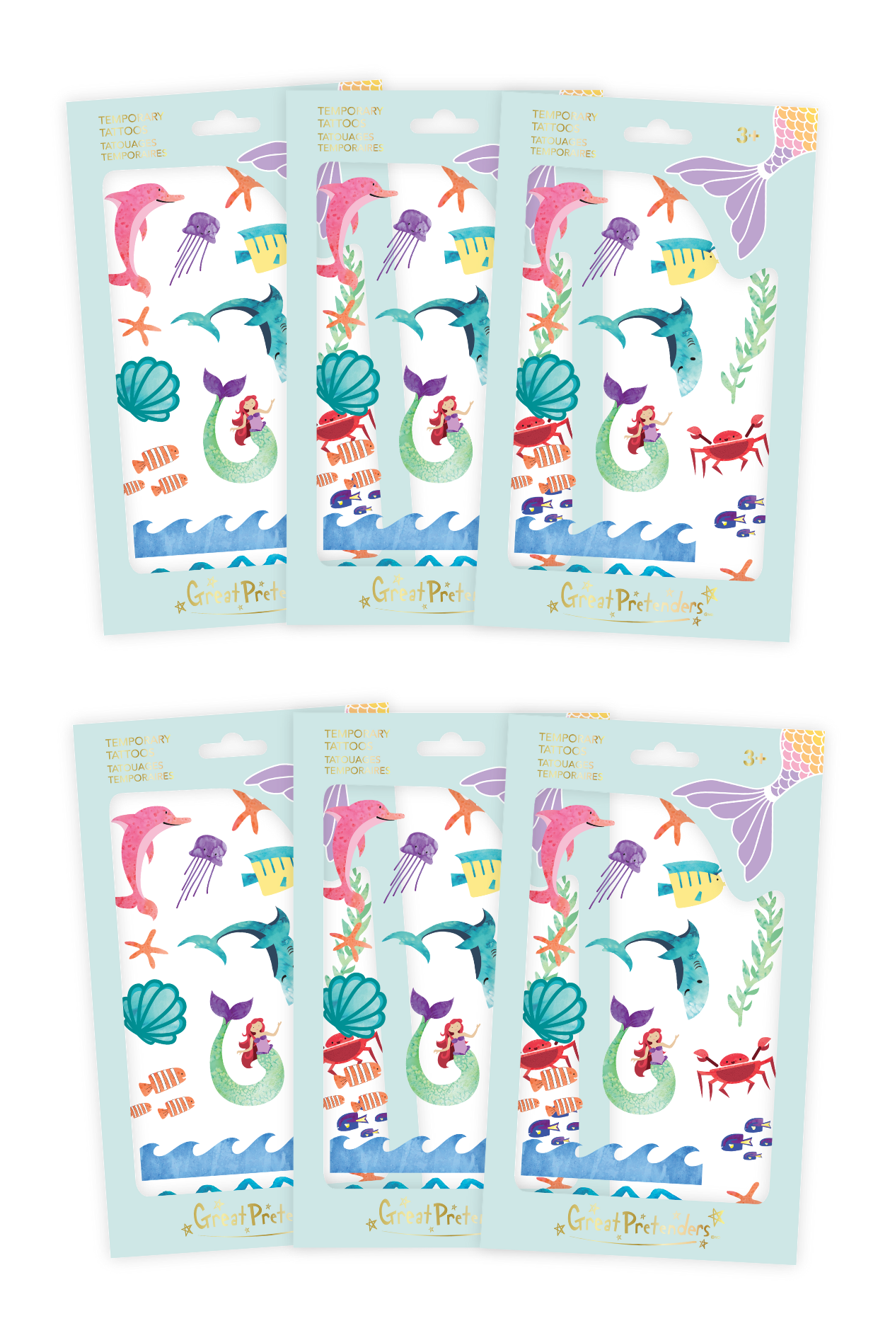 Enchanting Mermaid Temporary Tattoo Bundle