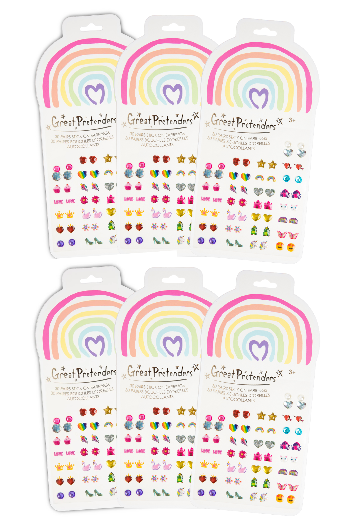 Rainbow Love Sticker Earrings Bundle