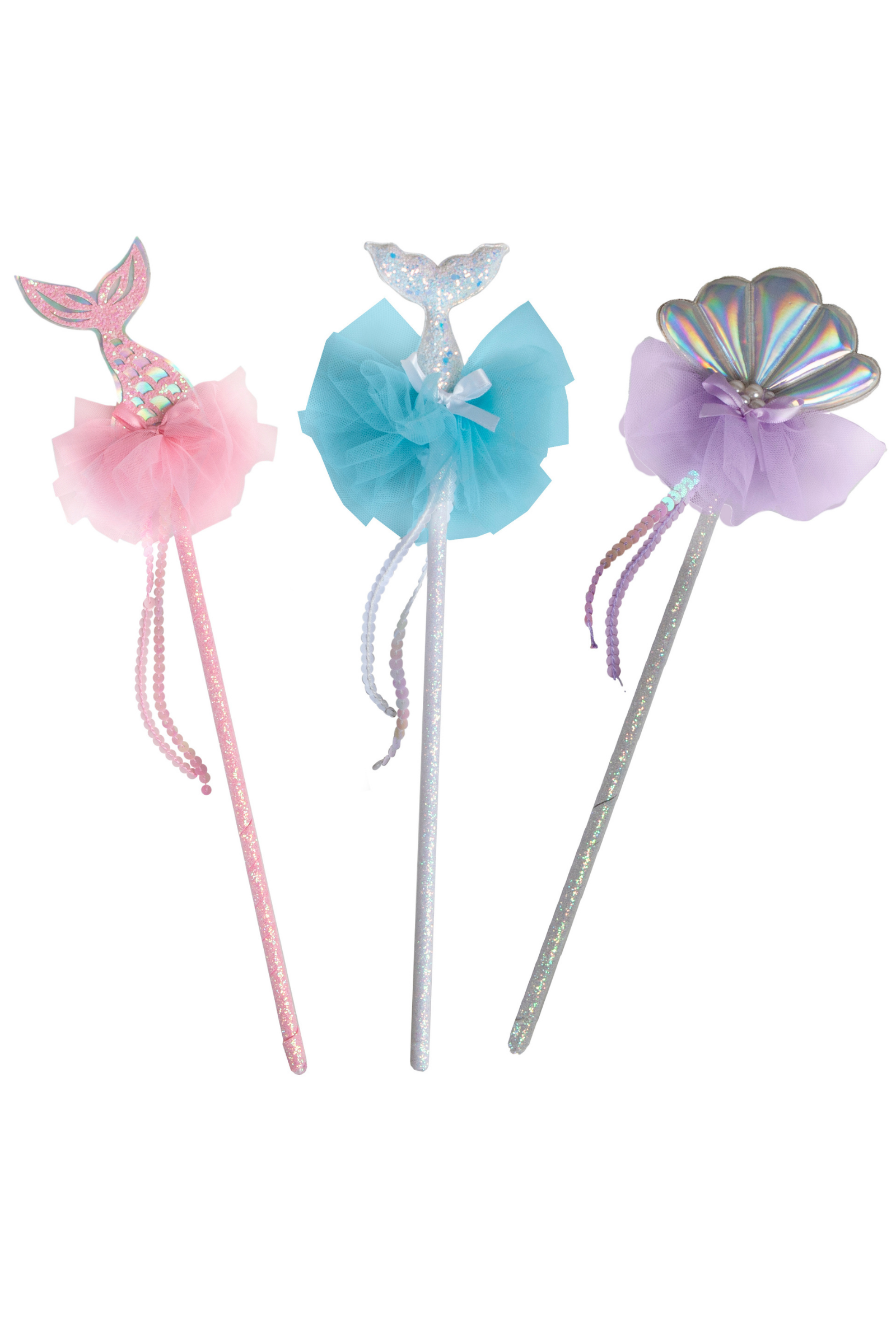 Mermaid Wands, 3pc Assorted