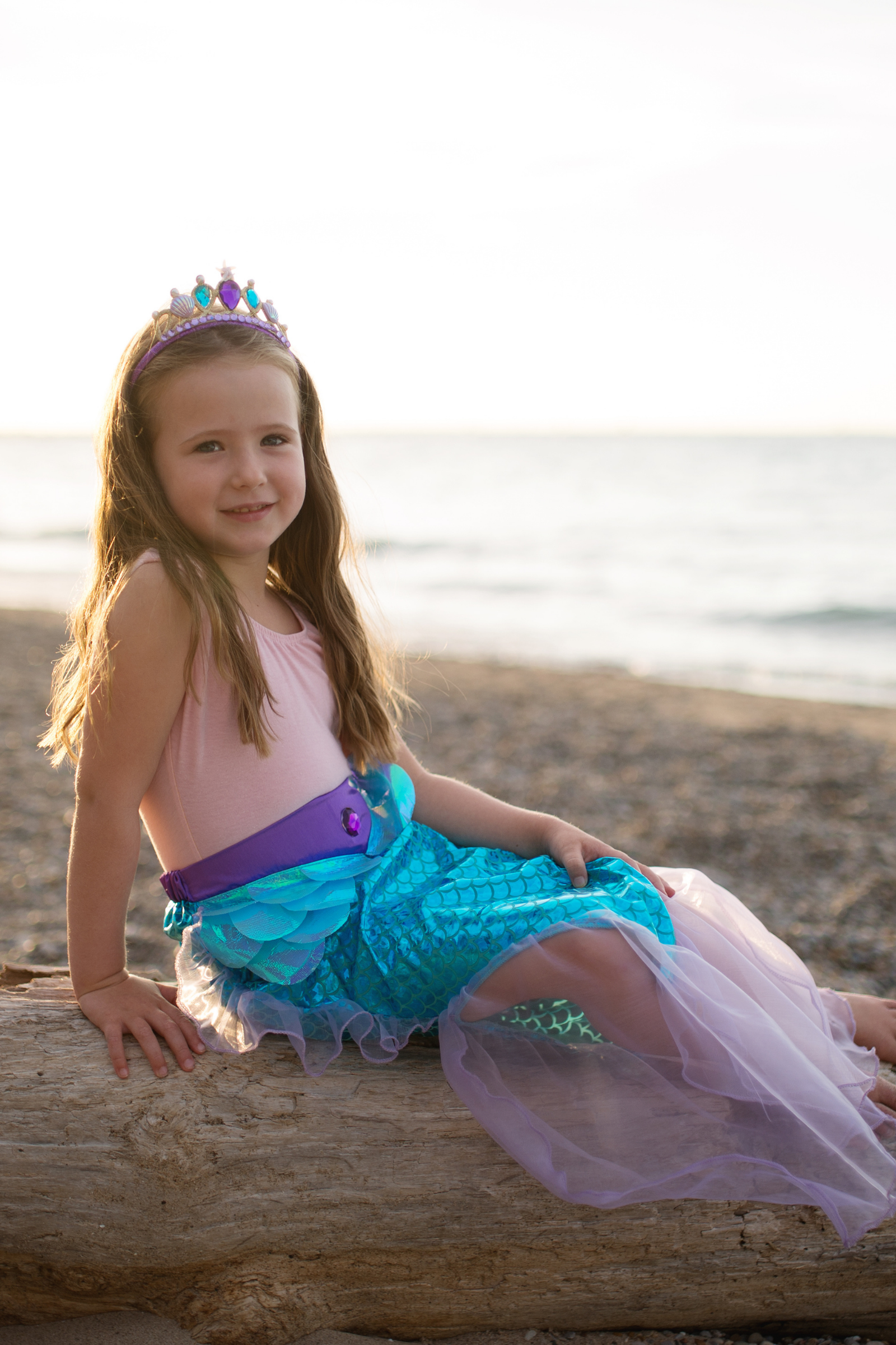 Mermaid Glimmer Skirt Set with Headband-Skirts & Tutus-Retail-Great Pretenders USA
