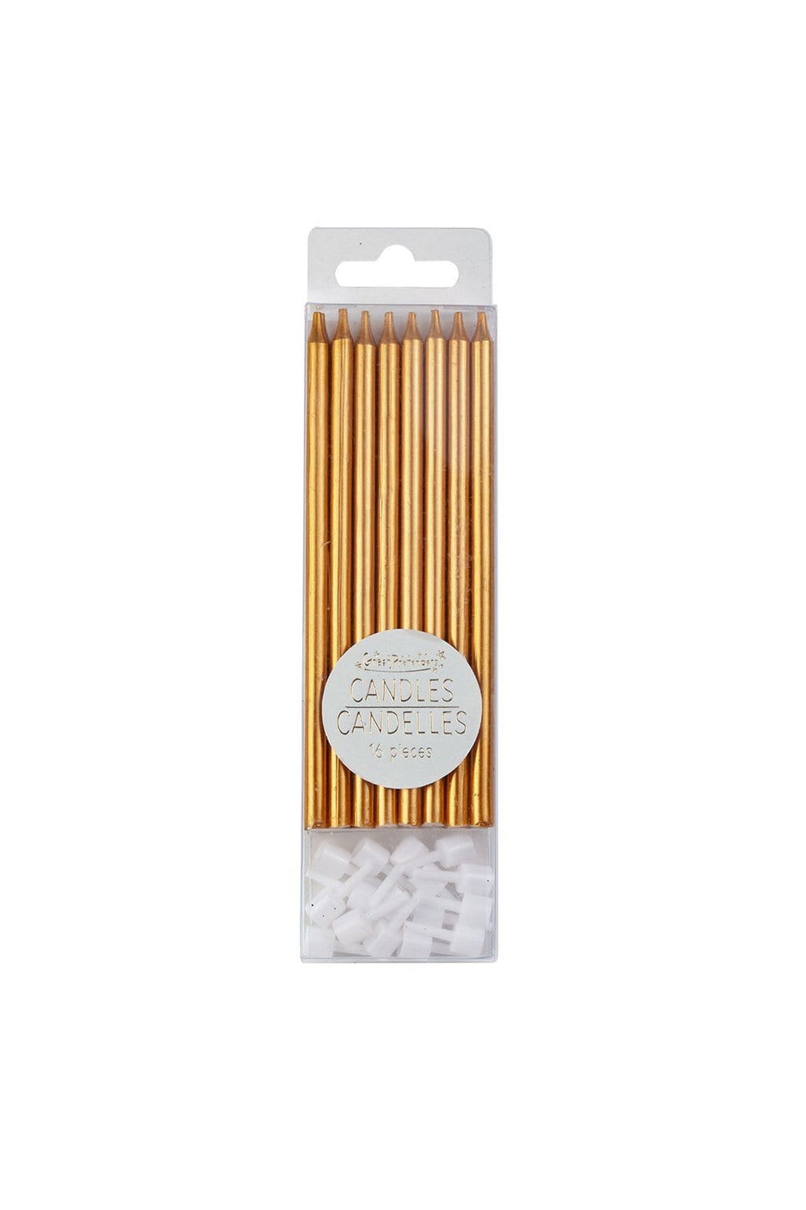 Tall Candles - Metallic - Party