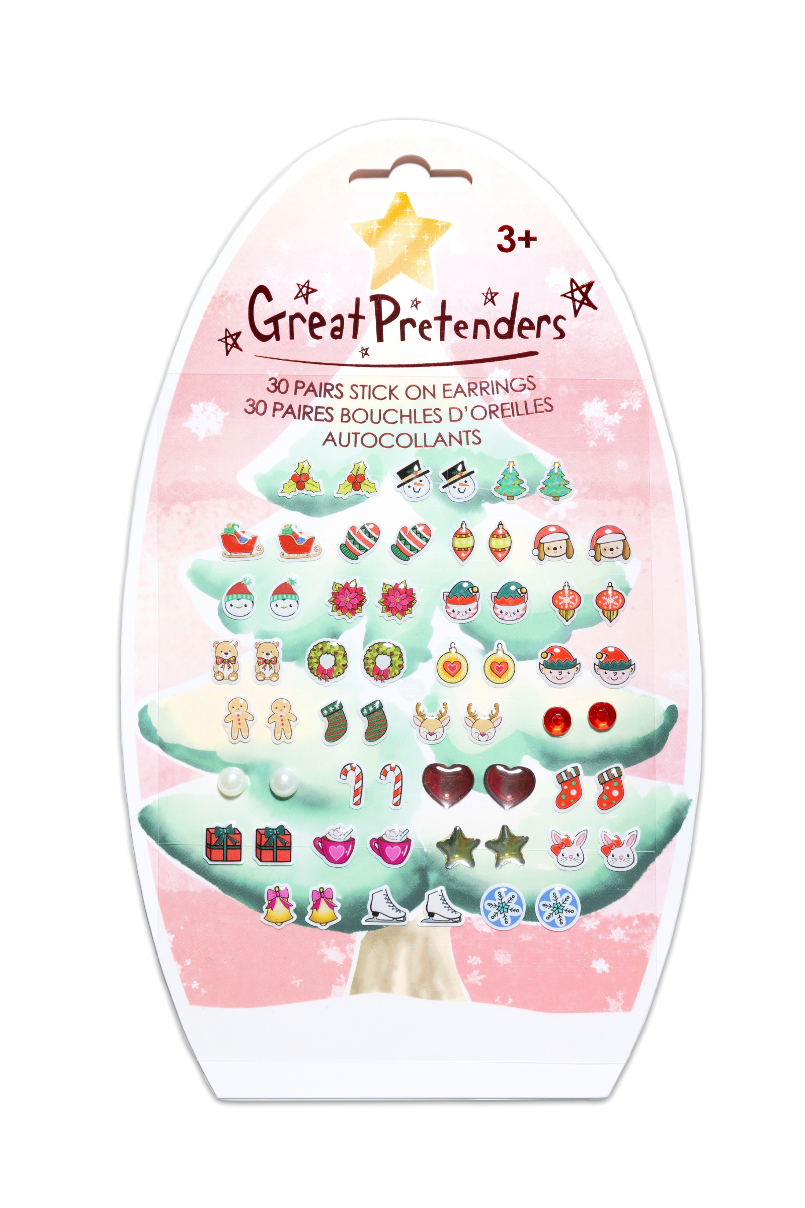 Holiday Sticker EARRINGS-30 Pairs