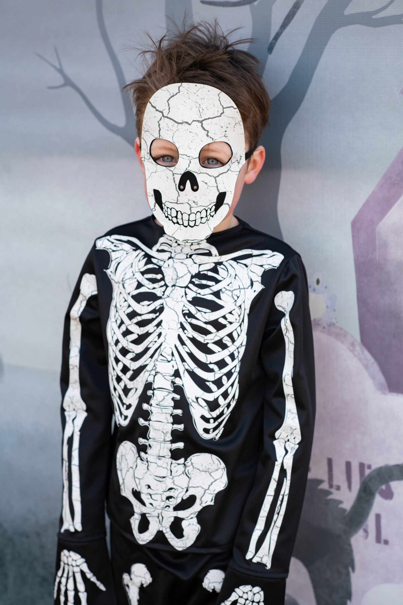 diy kids skeleton costume