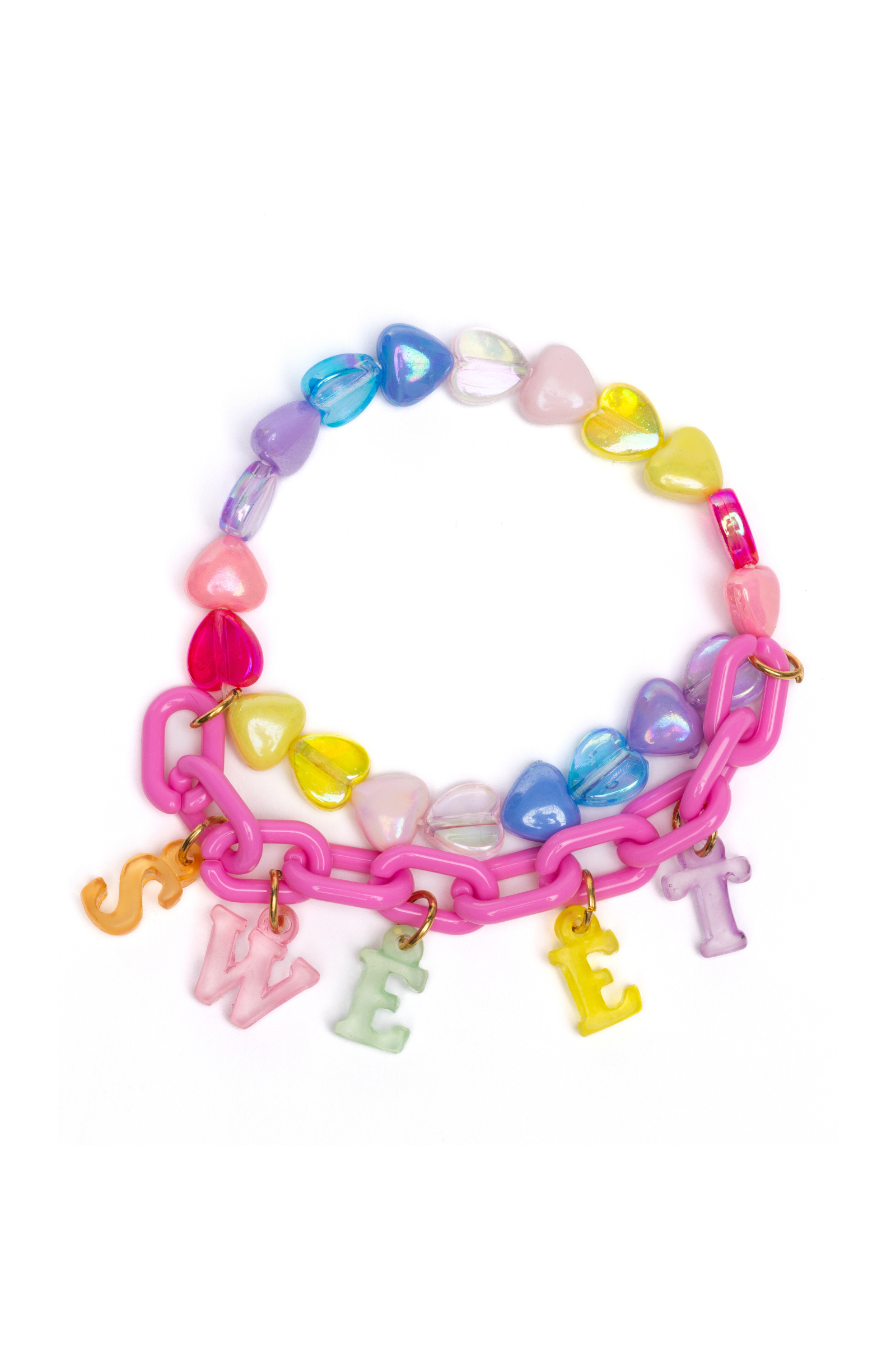 Wholesale 12pcs Cute Summer Candy Color Round Polymer Clay Bead Bracelets