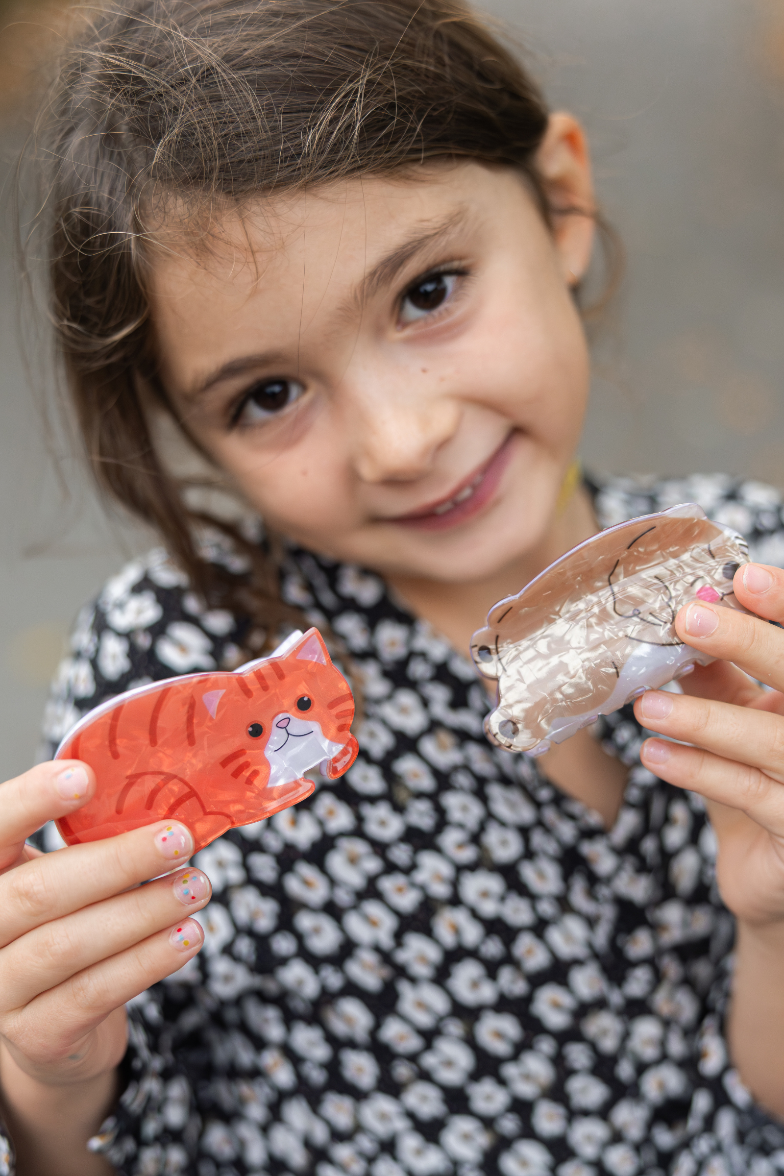 Raining Cats and Dogs Claw Clips, 6pcs