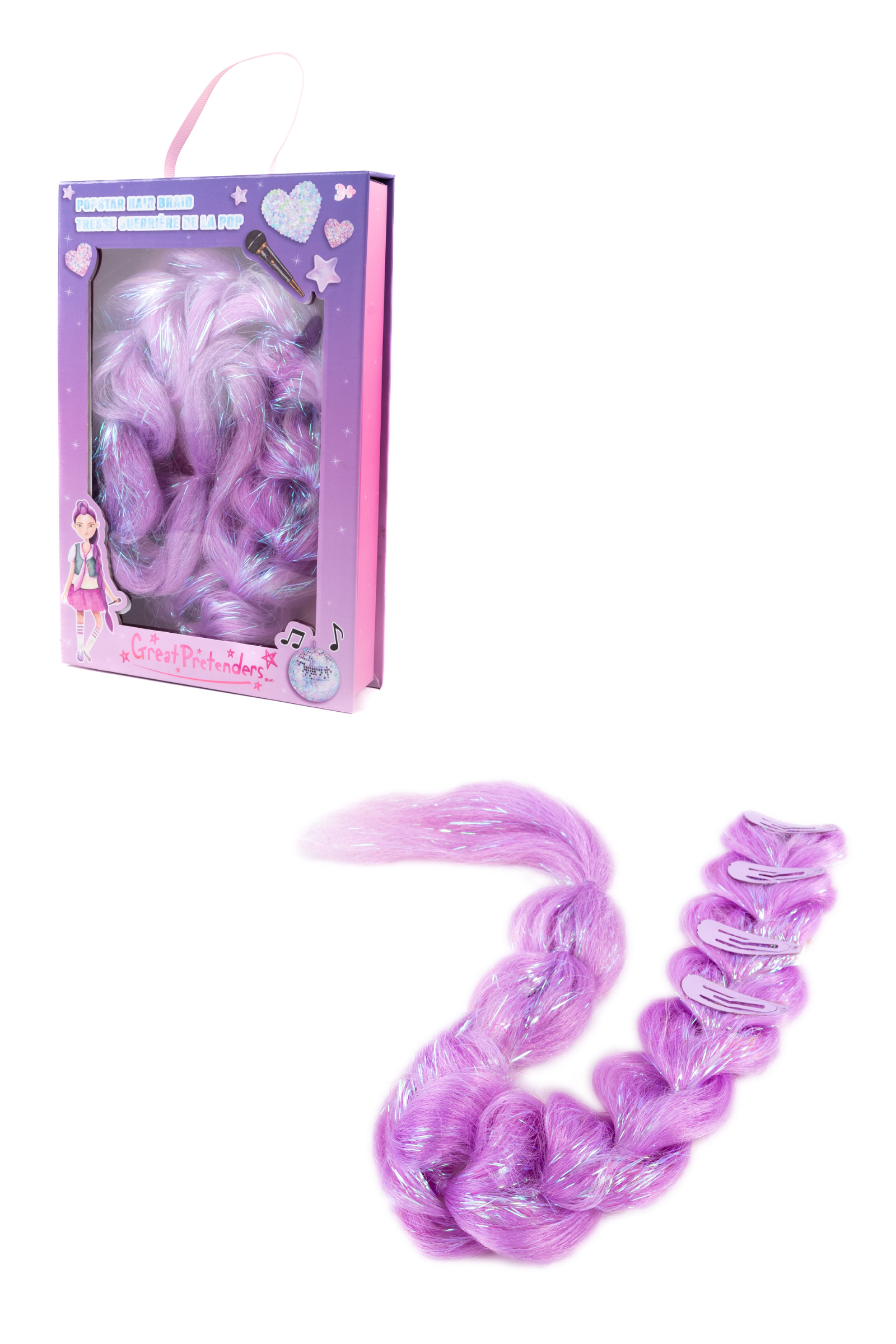 Rock Star Jewelry & Purple Braid 3pc Bundle