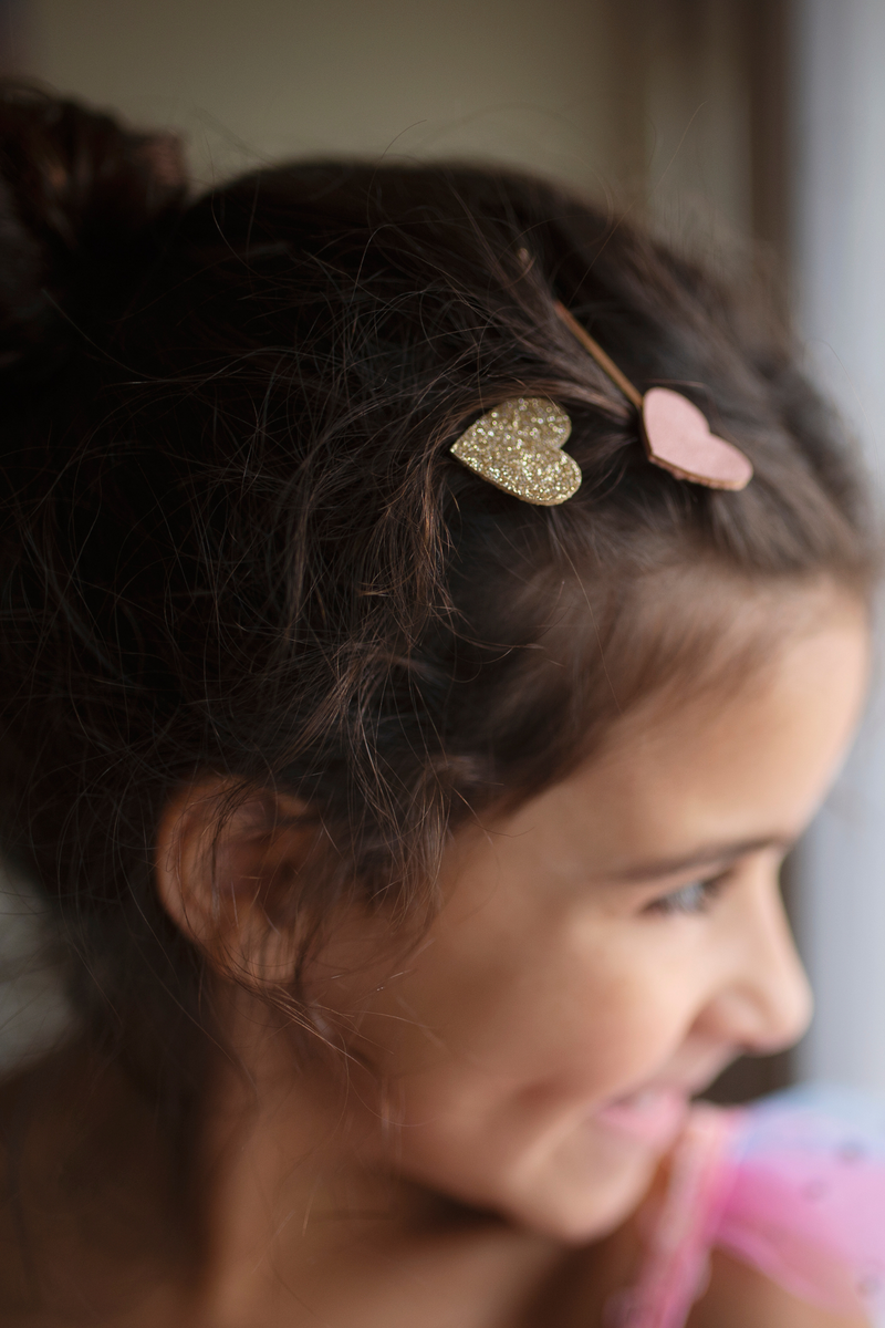 Boutique Matte Star Bobby Hairclips, 2pcs Assorted