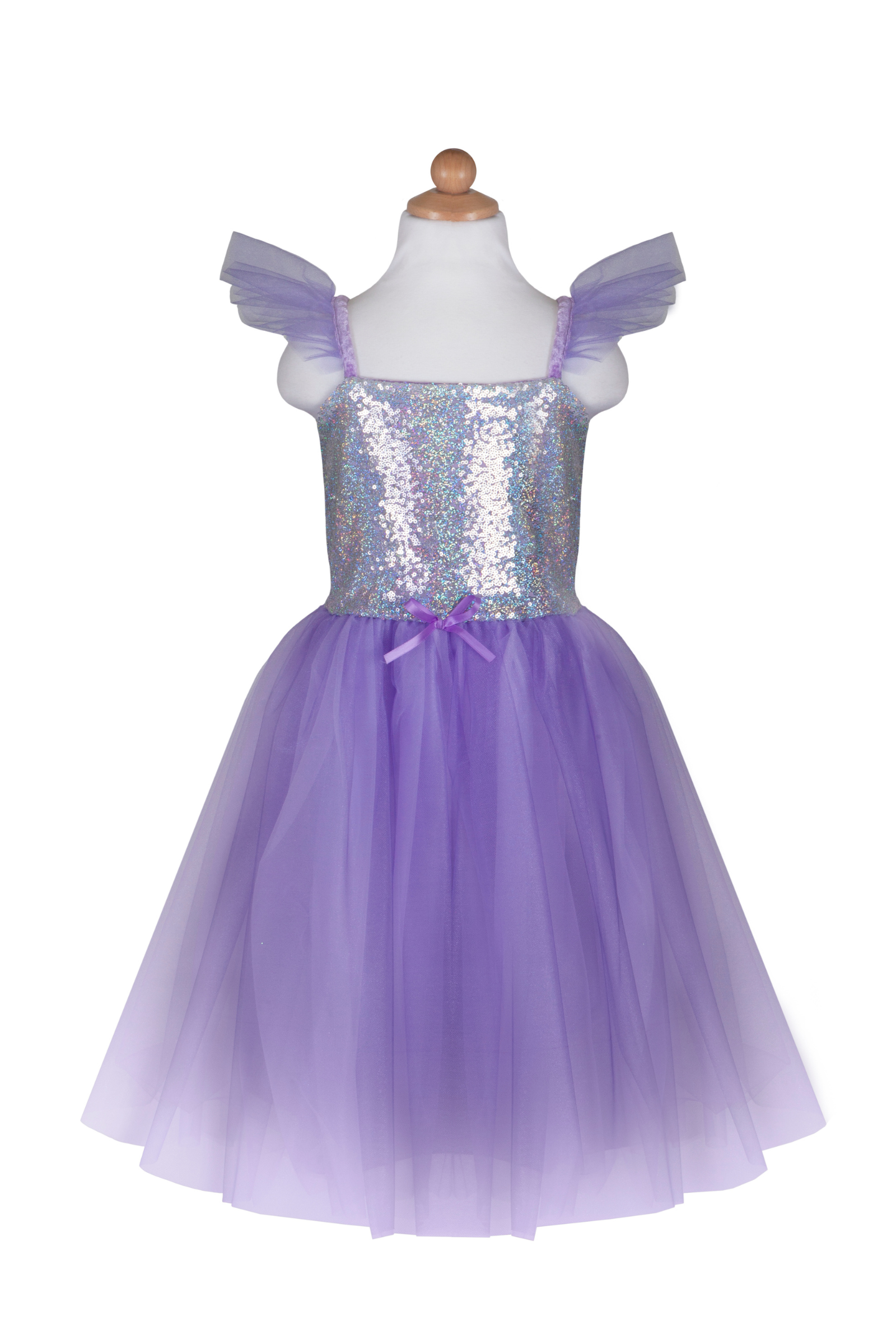 Silver & Lilac Sequins Princess Dress