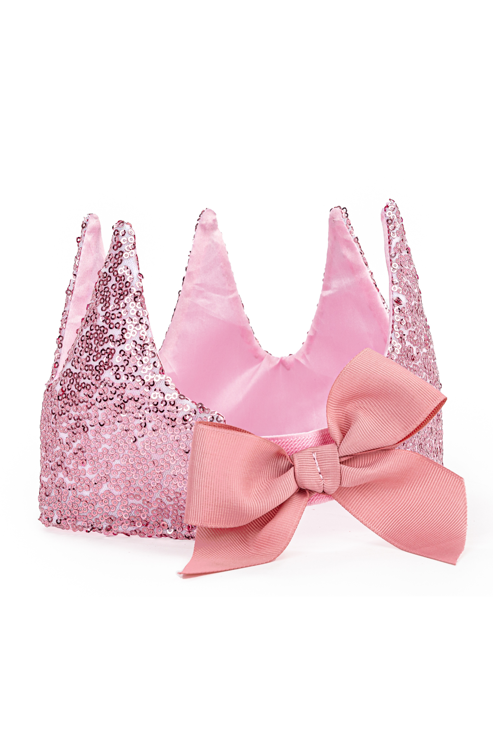 Precious Pink Sequins Crown -  2