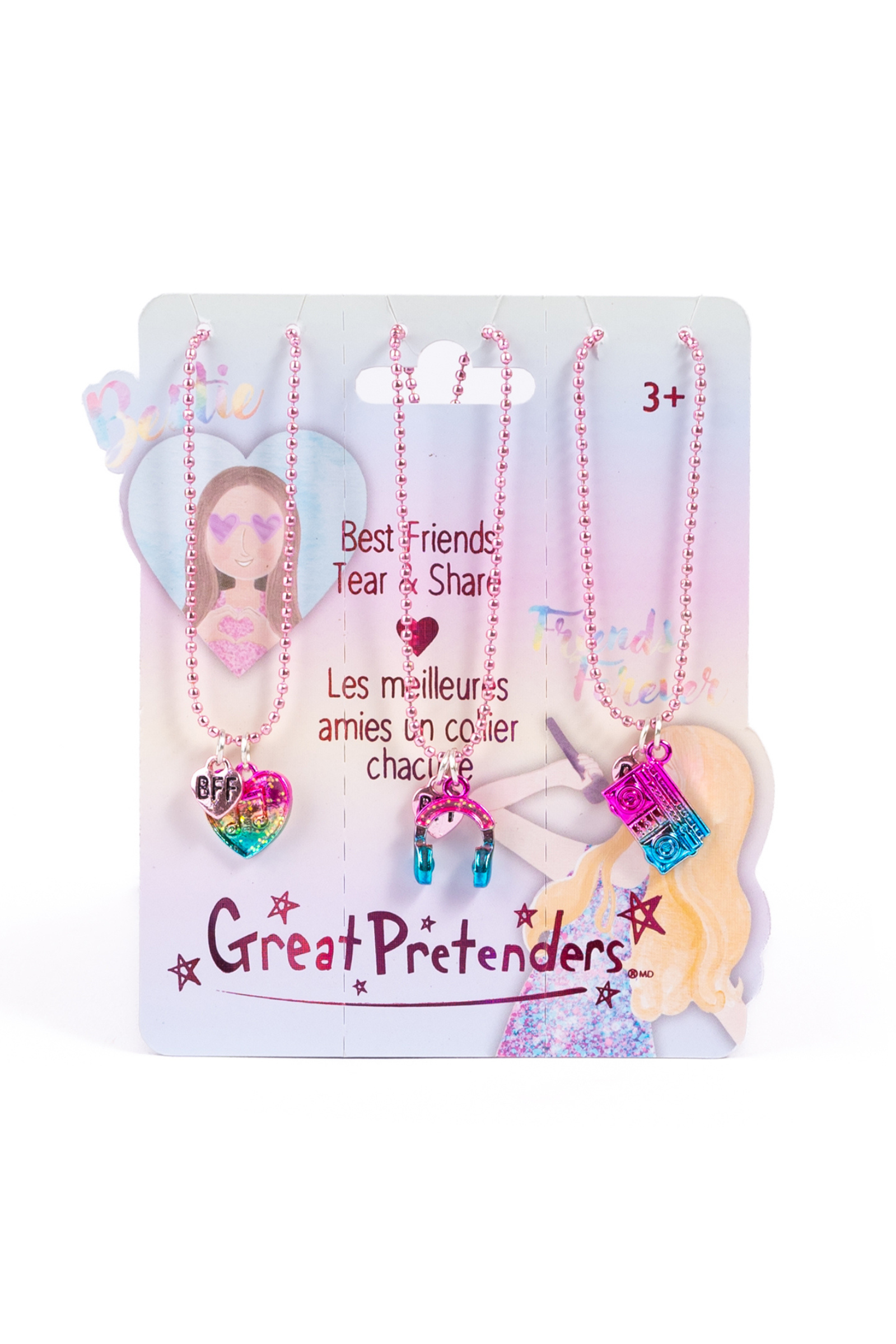 Taylor's Bestie Squad Tear & Share Necklaces, 3pc