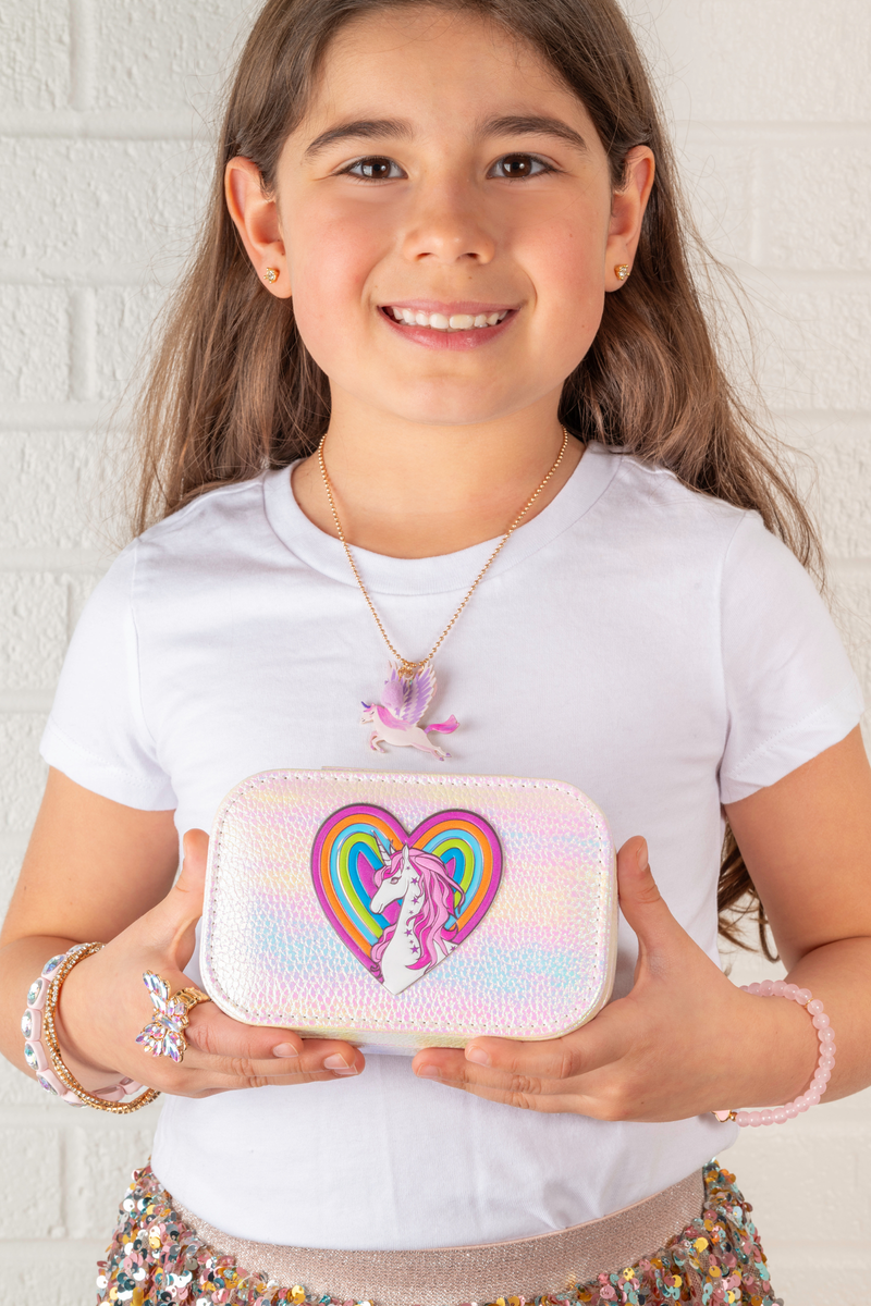 Pretty Precious Unicorn Jewelry Box