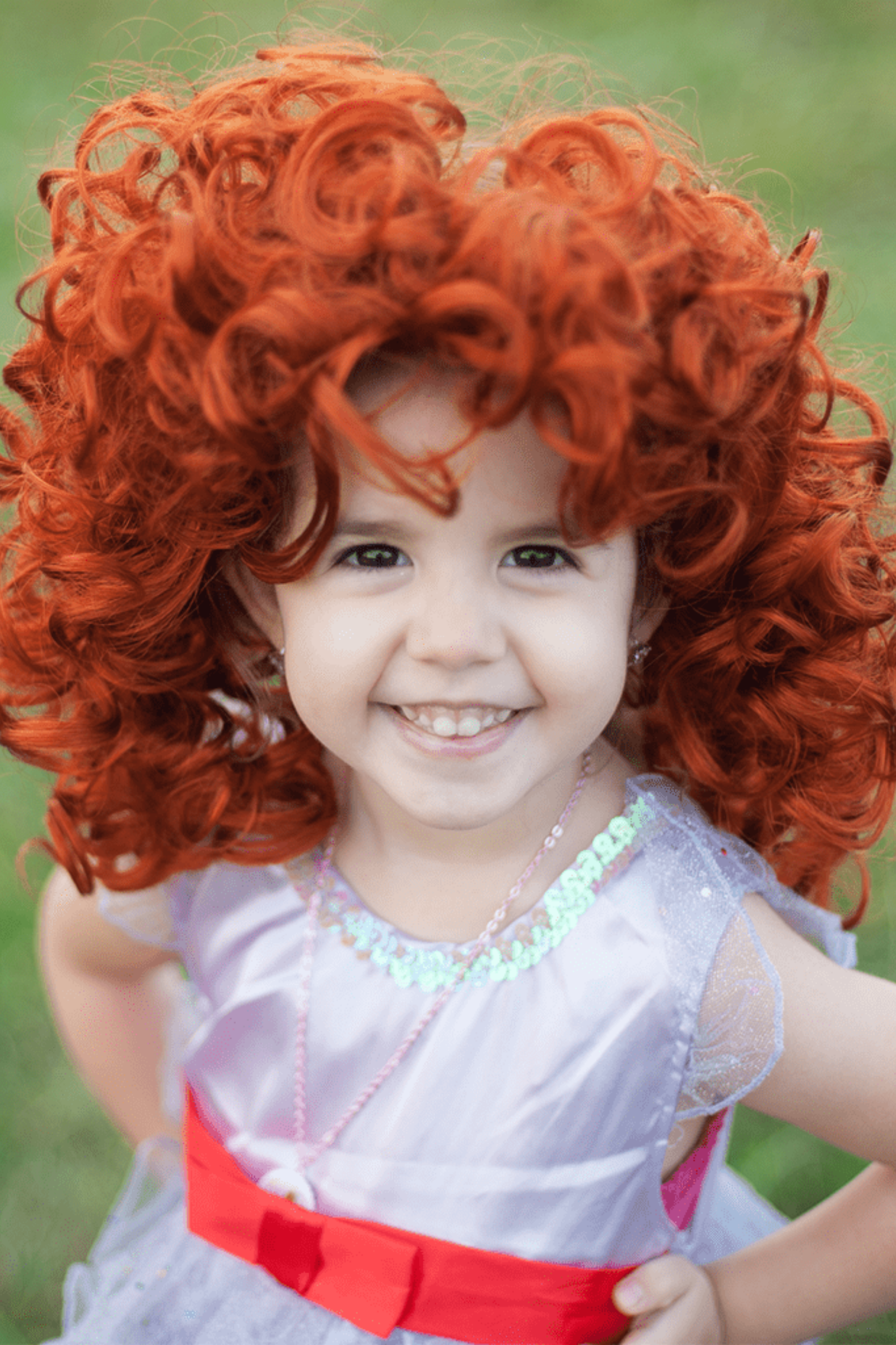 Red Wavy Hair Piece