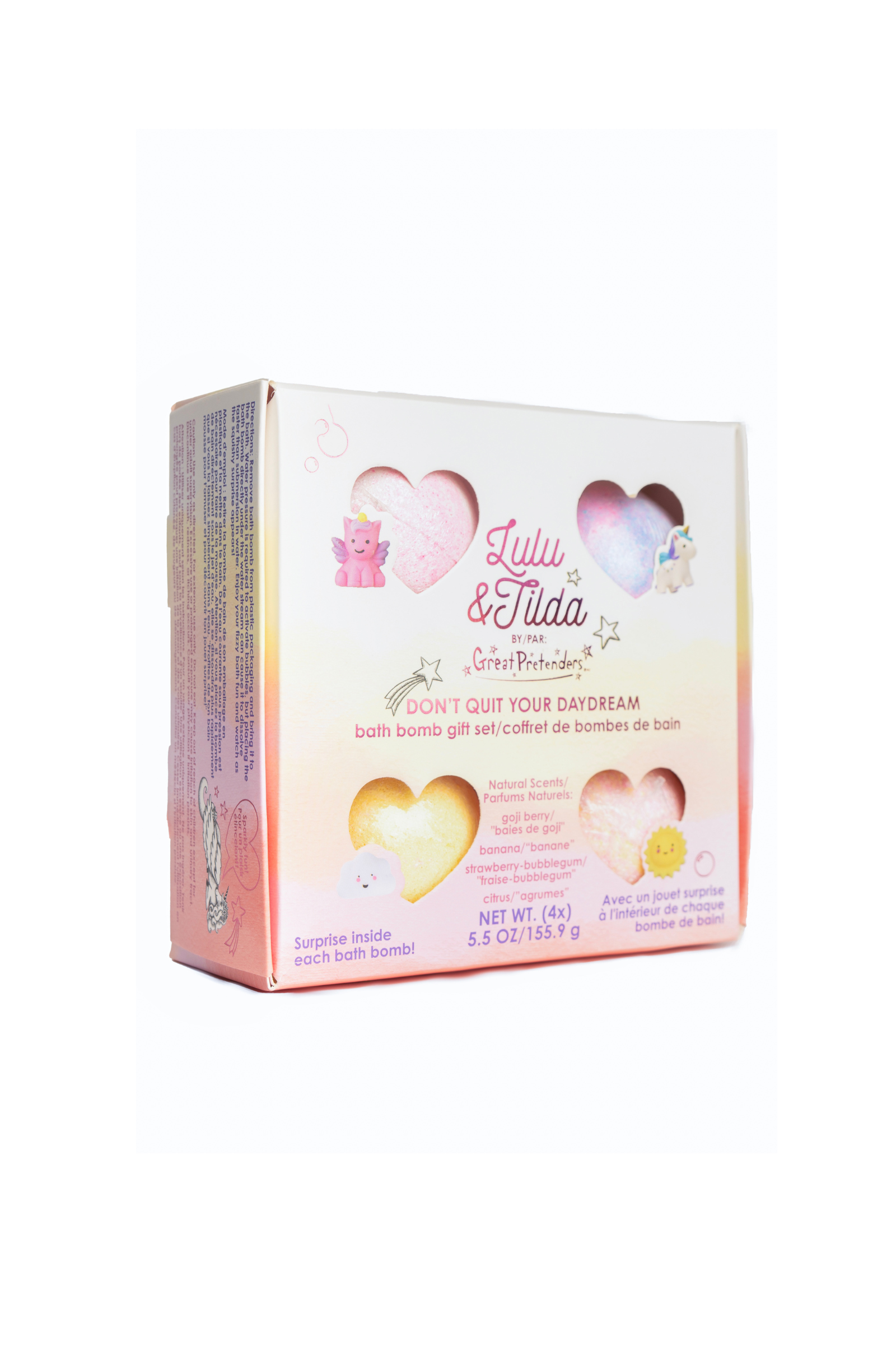 Don't Quit Your Day Dream Bath Bomb Box Set, with Surprise Squishie Inside