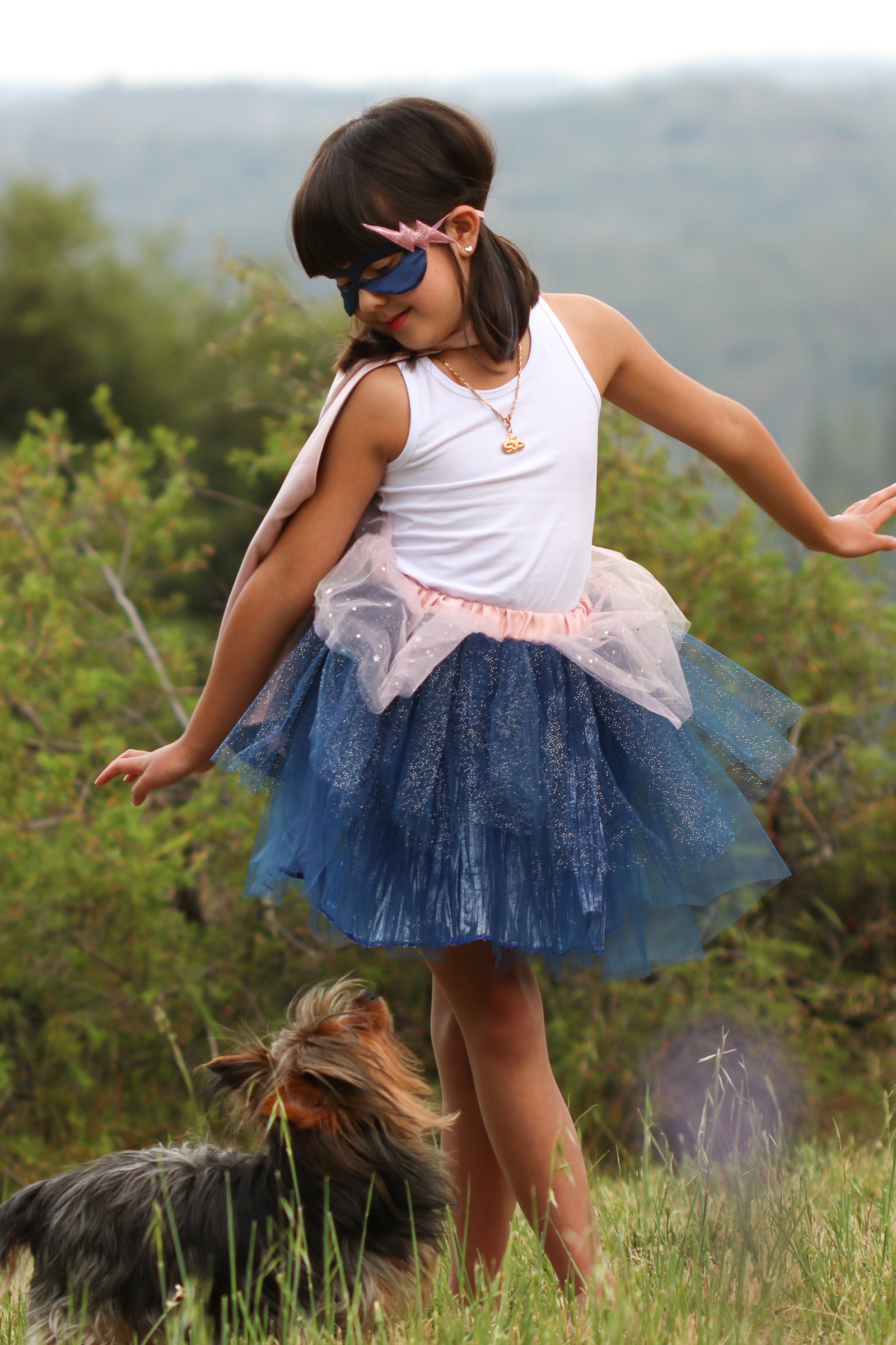 Great Pretenders Superhero Fancy Dress for Girls - Includes tutu, cape and  mask! girl