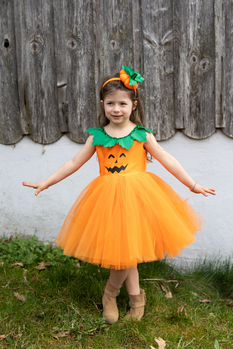 pumpkin princess dress Baby Girls Pumpkin Princess Costume Halloween Outfits Dress 12 M- 3Y