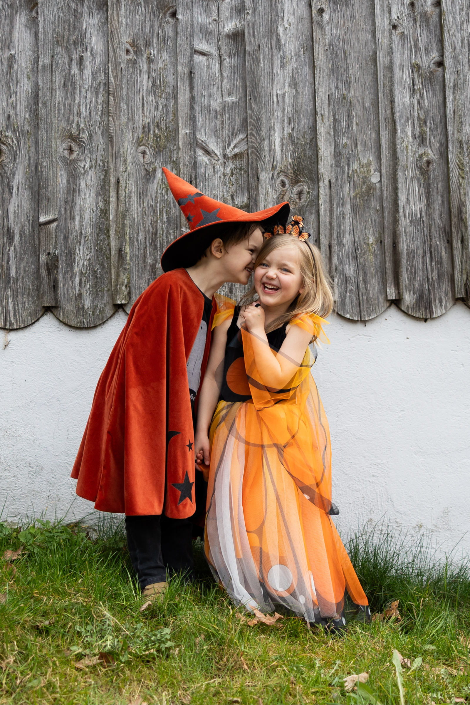 Blue Butterfly Twirl Dress with Wings & Headband