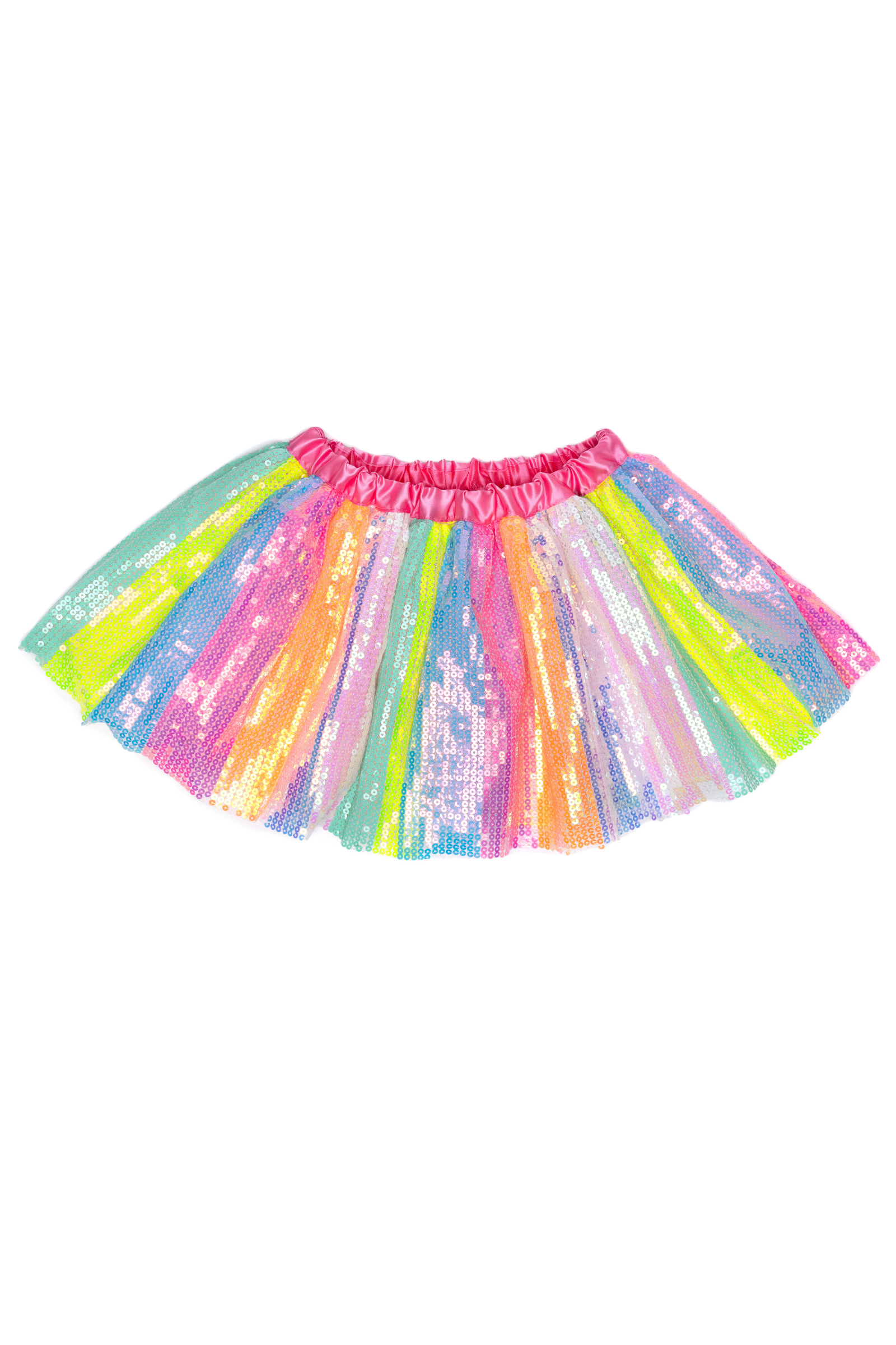 Stripy Sequins Skirt