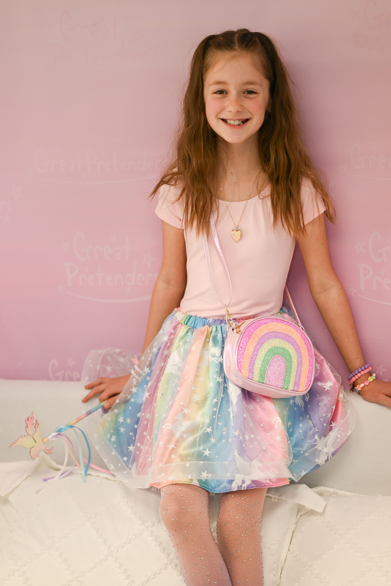 Enchanted Unicorn Skirt & Wand Set