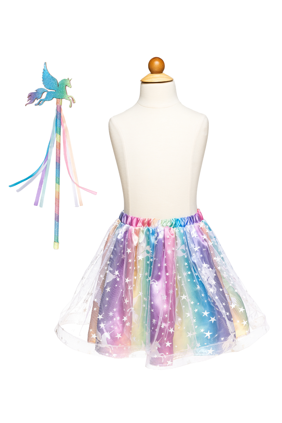 Enchanted Unicorn Skirt & Wand Set