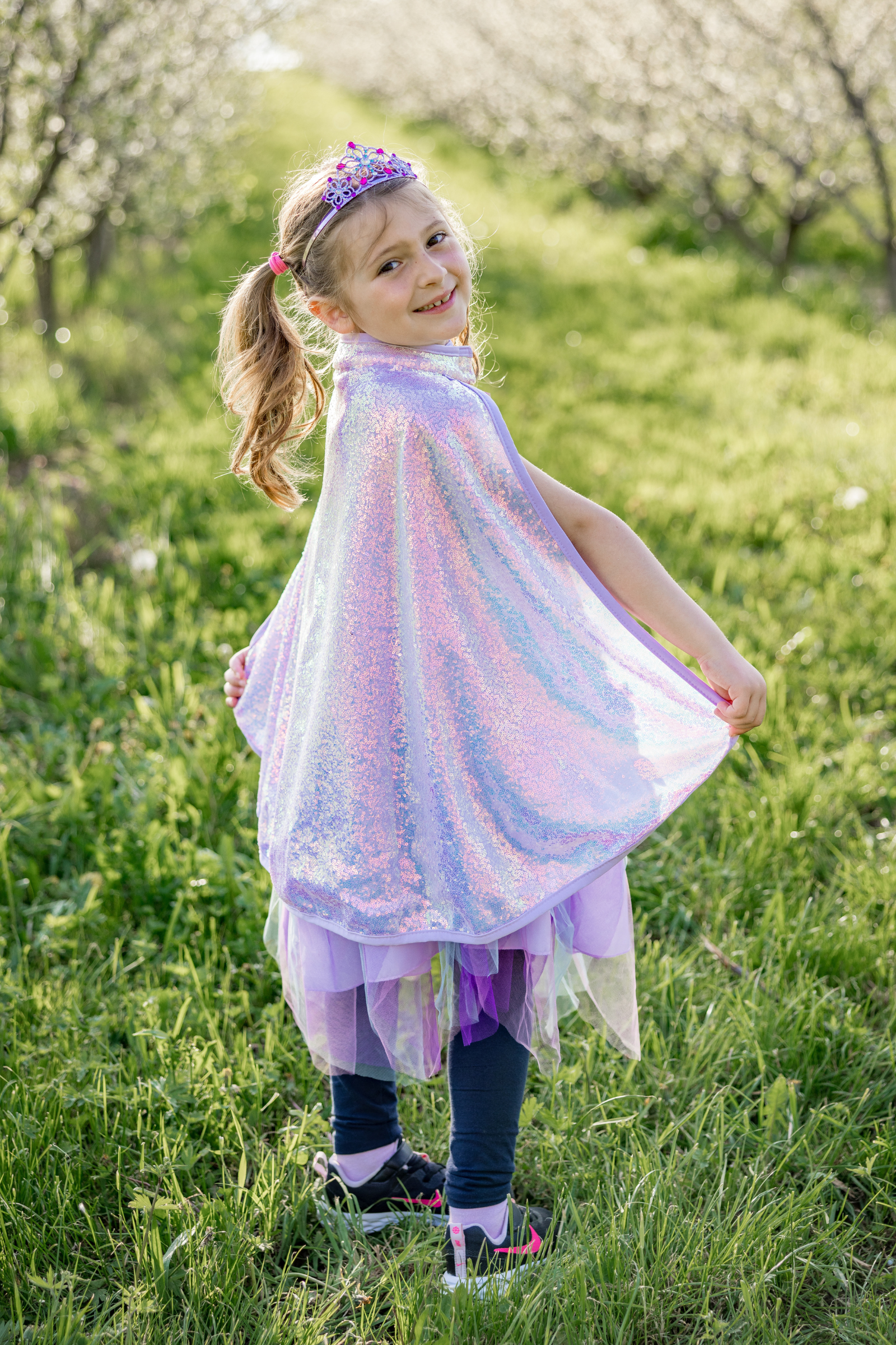 Pink Sequins Cape