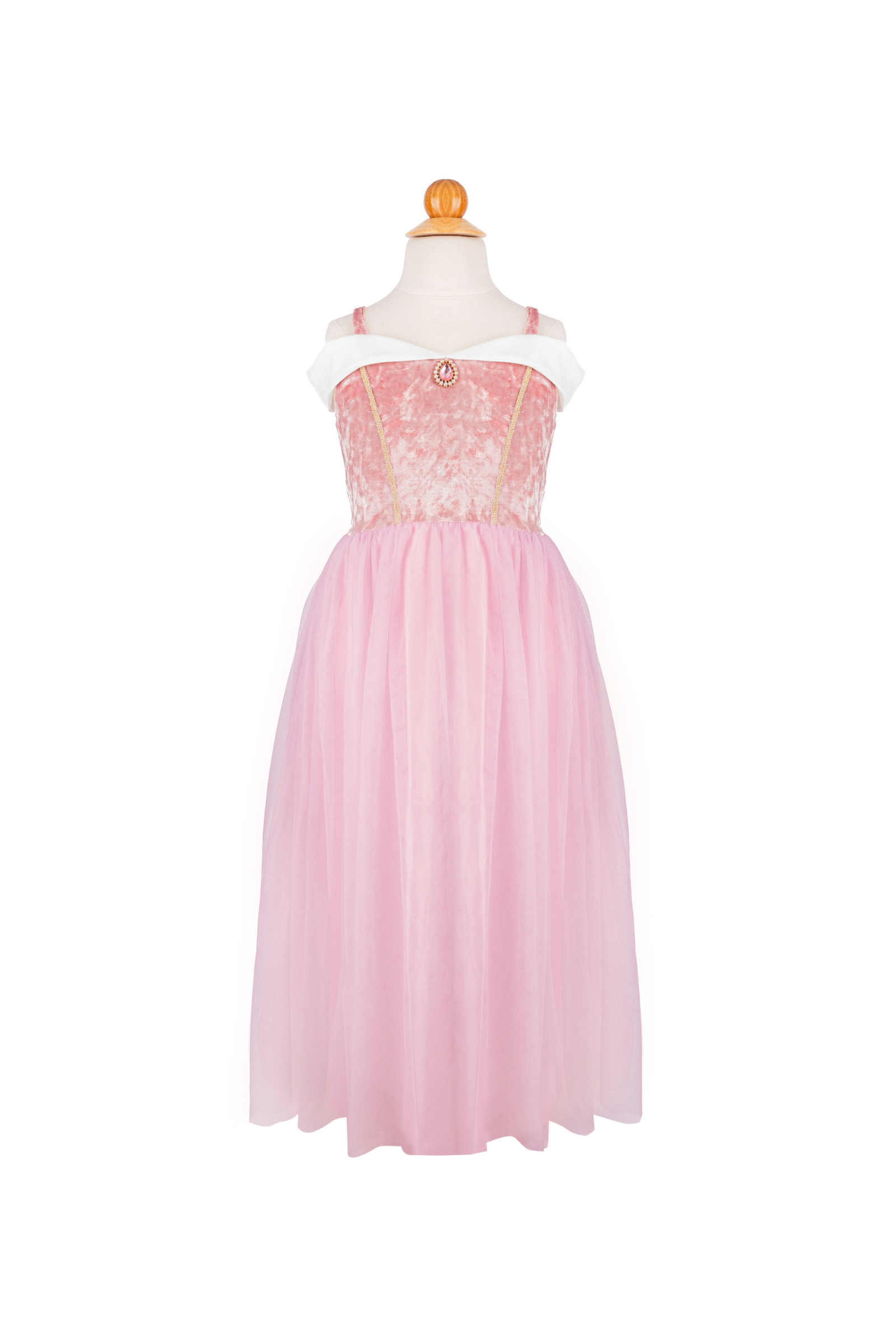 Velvety Soft Sleeping Sweetheart Princess Gown with Arm Warmers