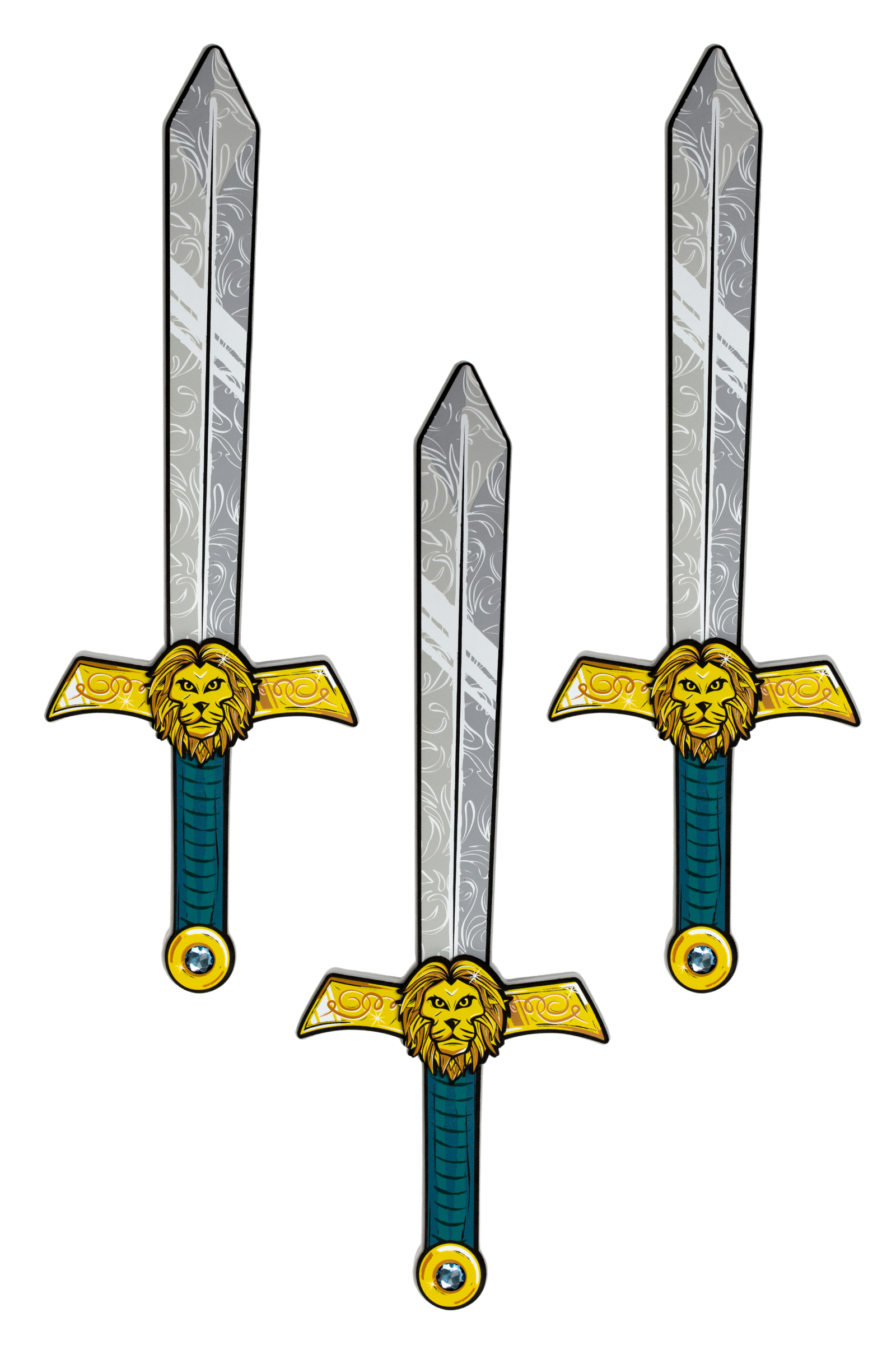 3 Piece Lionheart Warrior Sword Bundle
