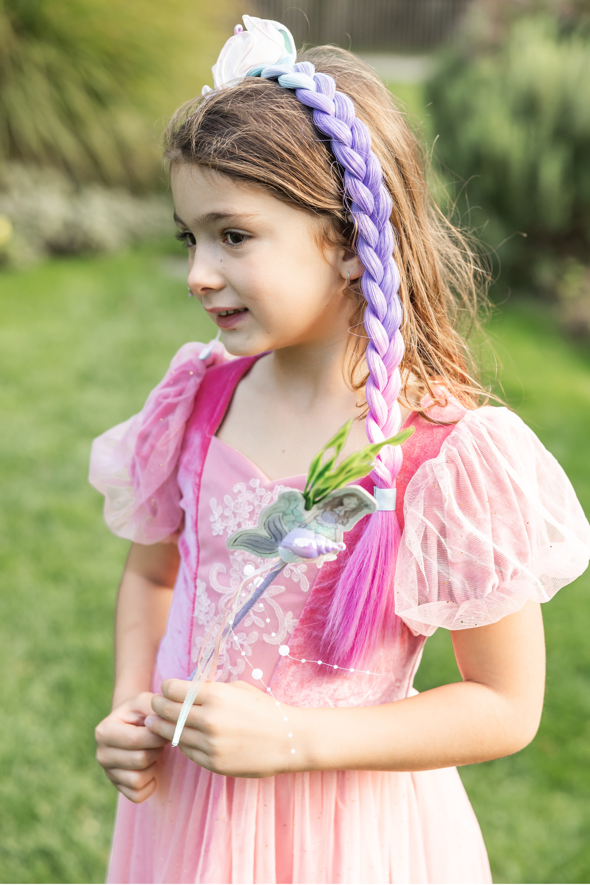 5 packs of ??‍♀️ MERMAID ombré braiding hair NWT Purple Mermaid Braids Set: Handmade Synthetic Dreads  main image 3