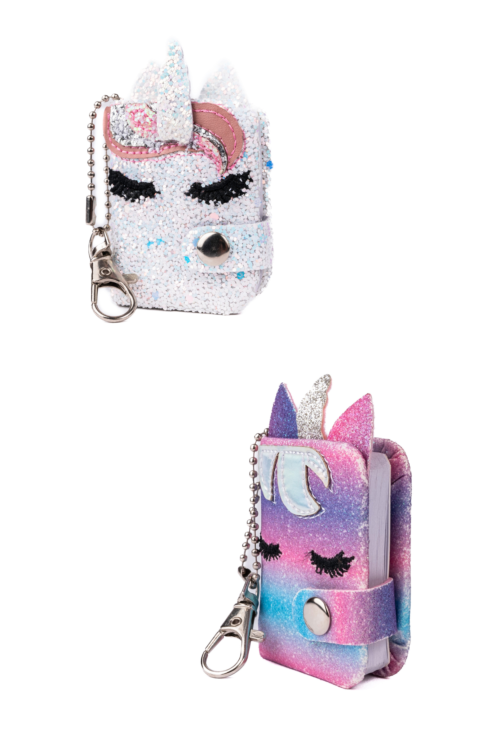 Mini Sparkly Friends Keychain Journals