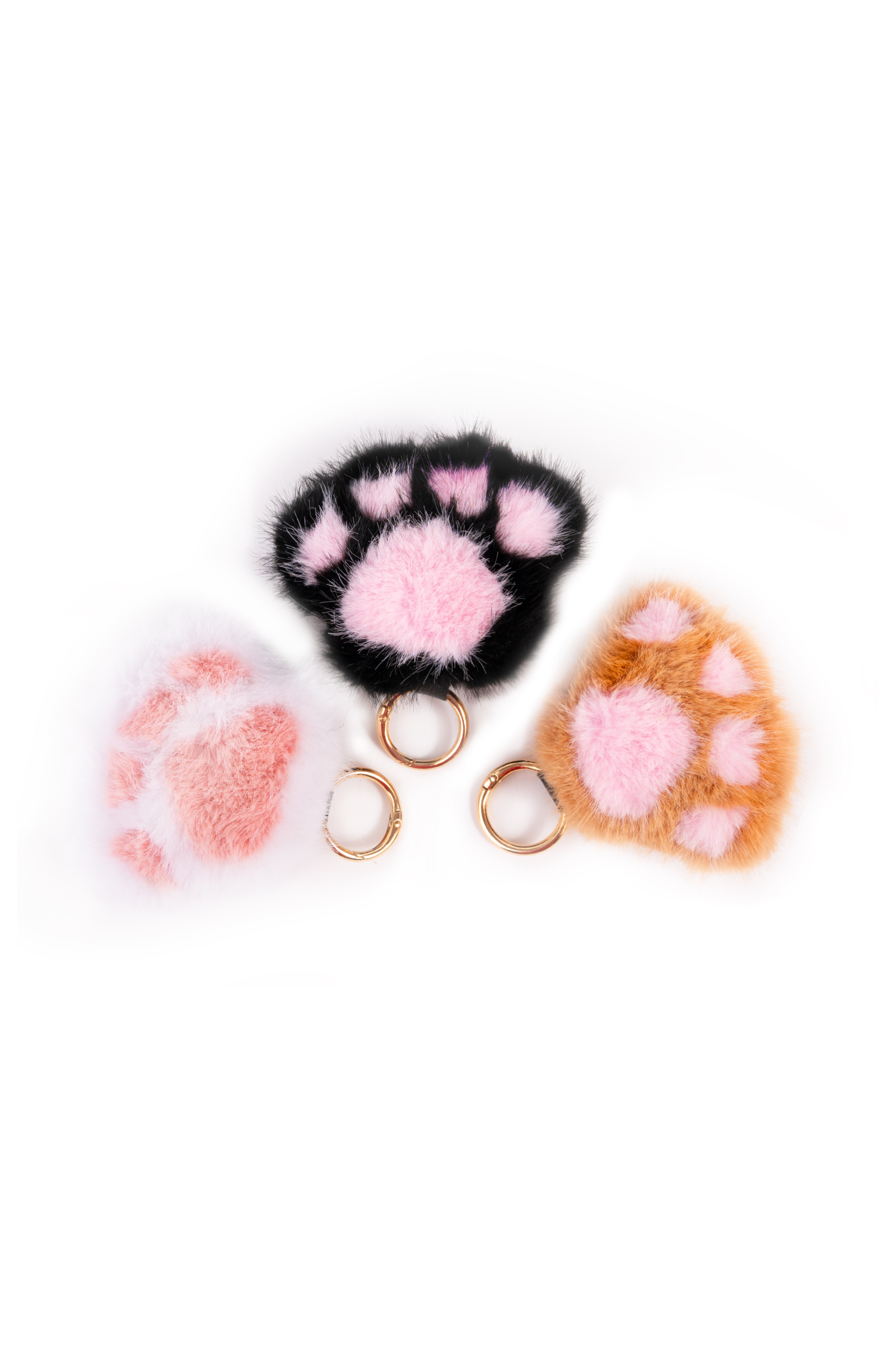 Pretty Paws Bag Charm, 3pcs Assorted