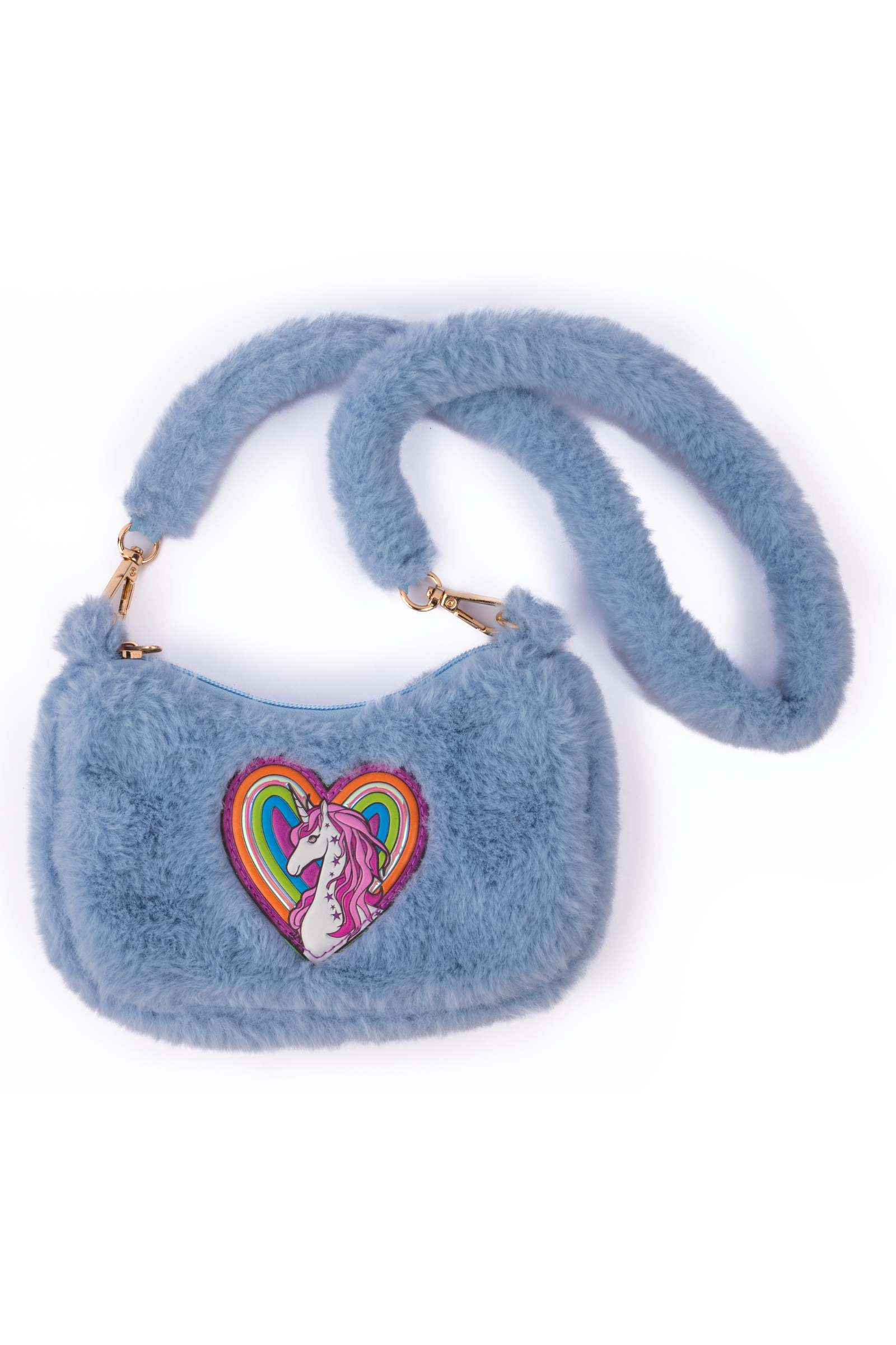 Periwinkle Rainbow Cuddle Crossbody Purse