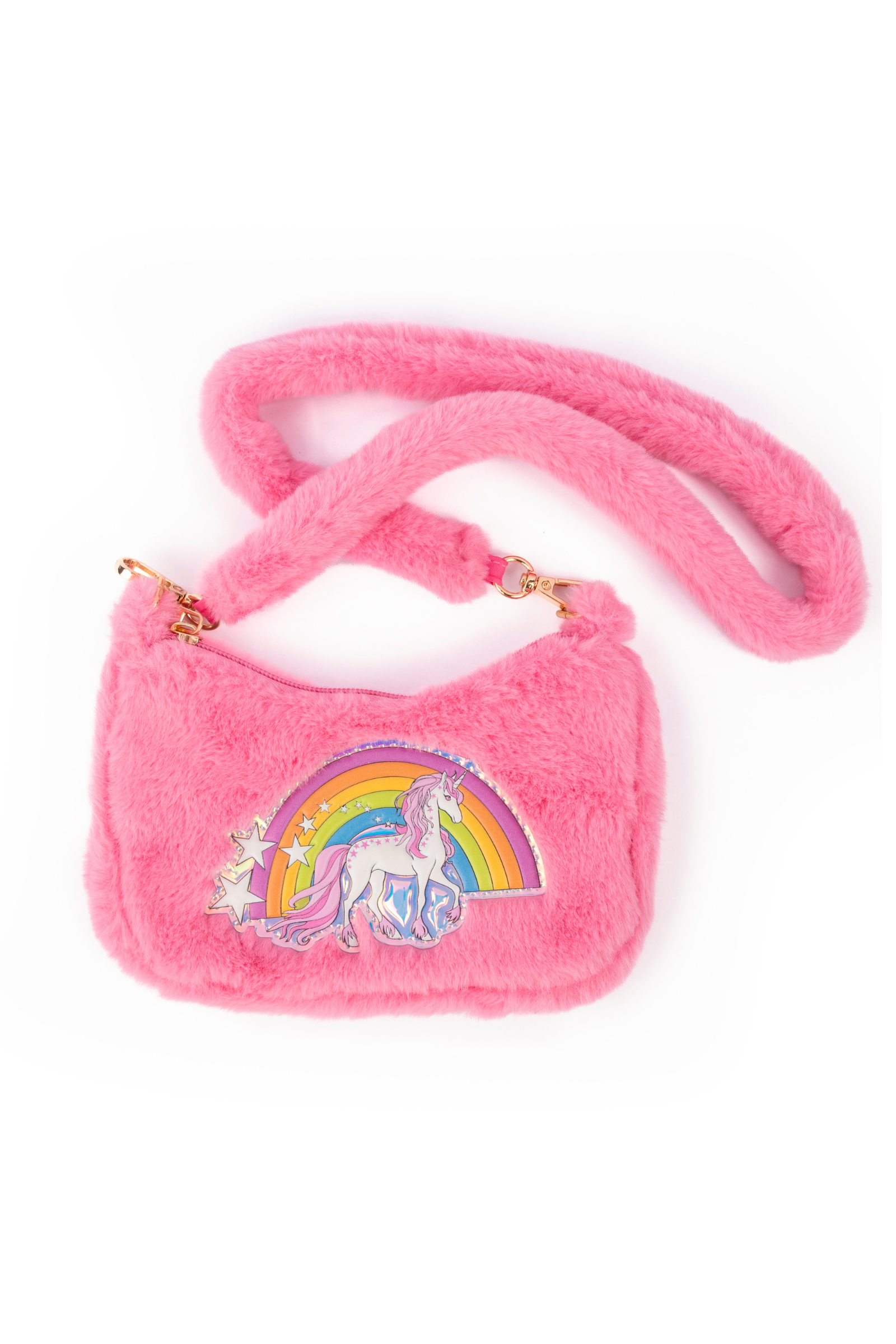 Pink Rainbow Cuddle Crossbody Purse