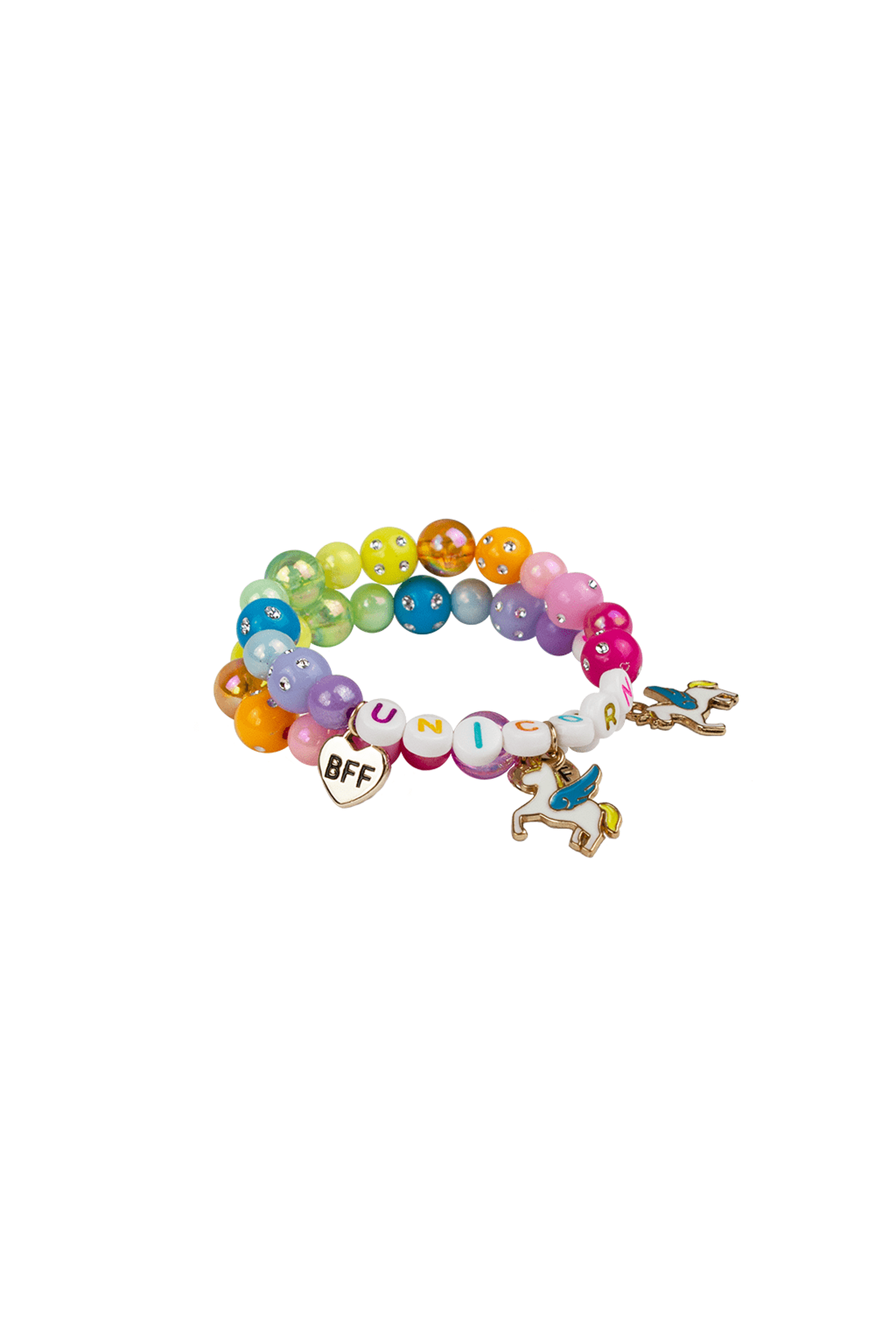 9 Pieces Colorful Unicorn Bracelet Girls Unicorn Bracelets Rainbow Unicorn  Beaded Bracelet For Birthday Party Favors